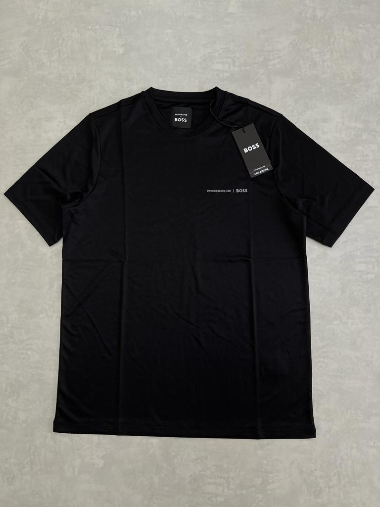 Porche x Bss Logo Clima Cool (Nefes Alan) Black T-shirt