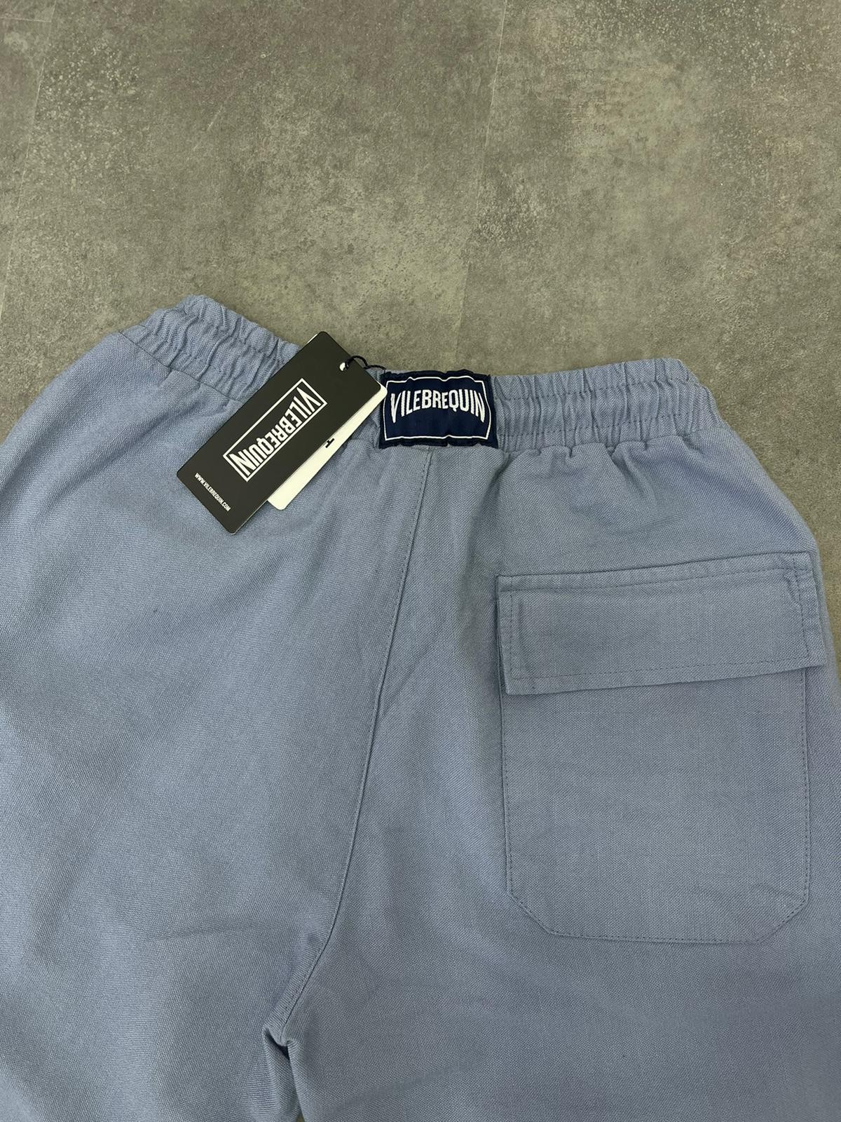 Yazlık Yeni Sezon Ham Keten Blue  Pantalon