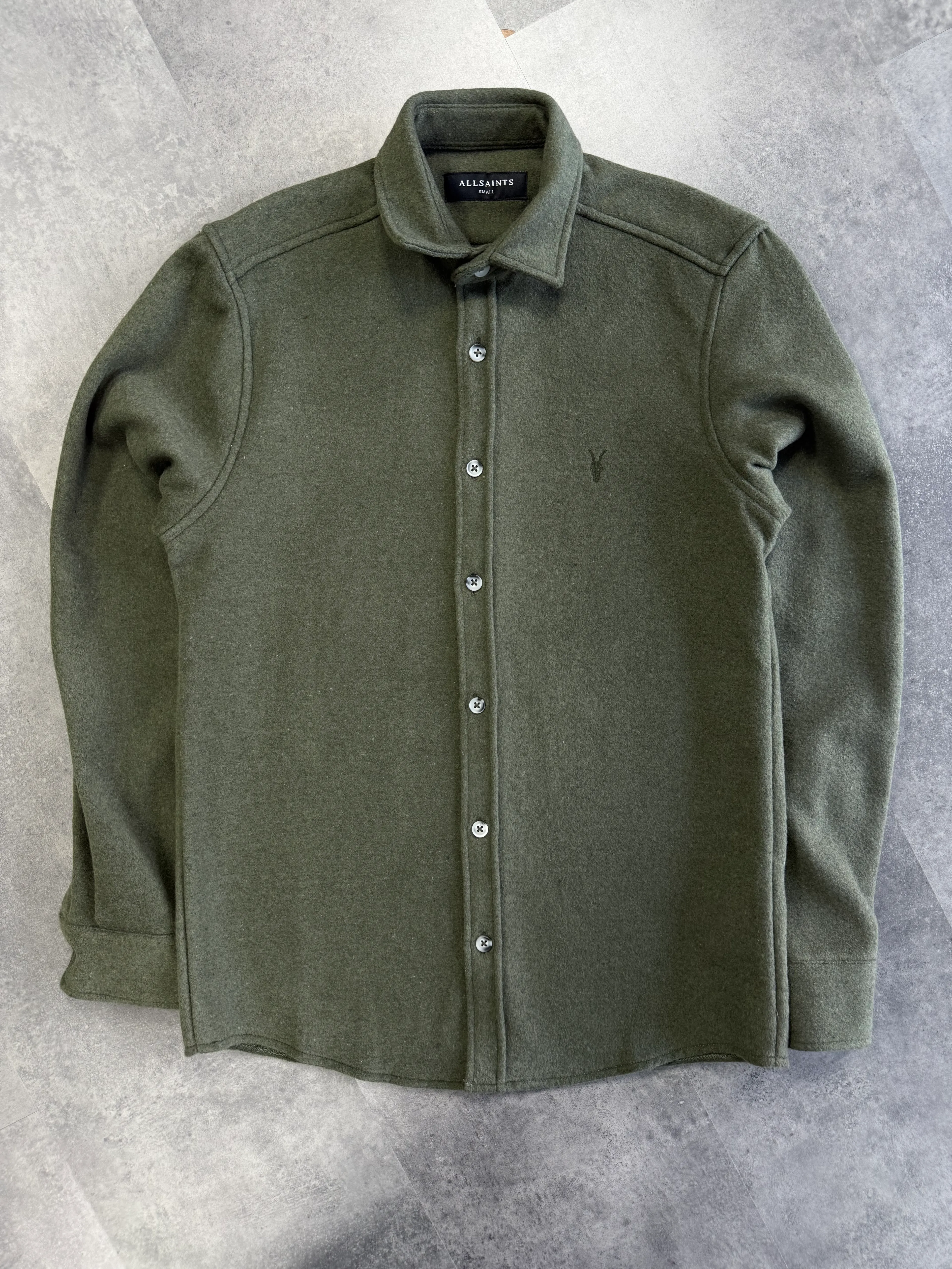 Yeni Sezon Ton to Tone Mini Logo Oduncu Gömlek - HAKİ