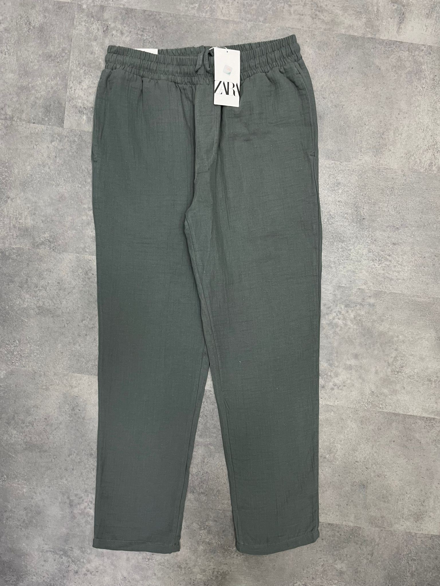 Yeni Sezon Keten Pamuk Rahat Haki Pantalon