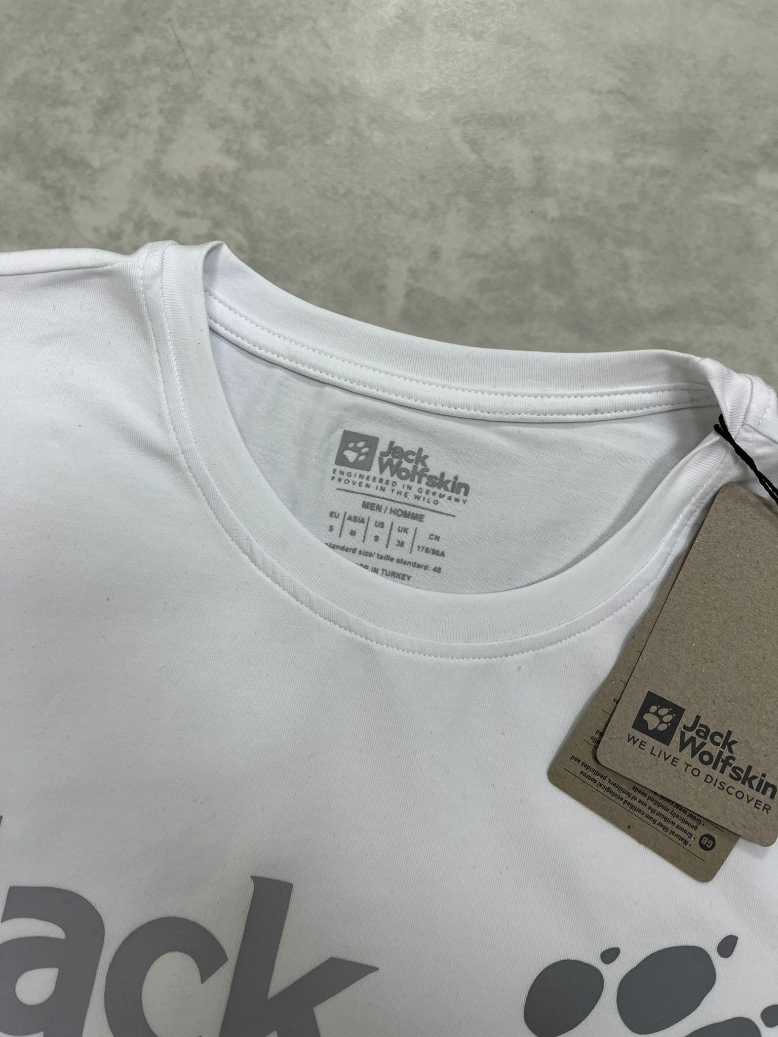 Basic Mid Icon Logo Regular Fit White T-shirt