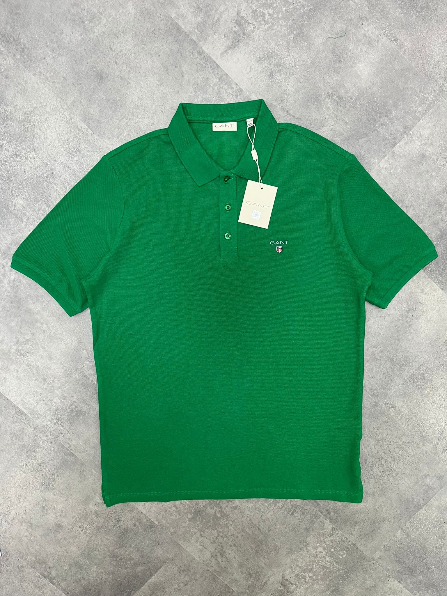 Yeni Sezon Ceast Basic Logo Green Polo Yaka T-shirt