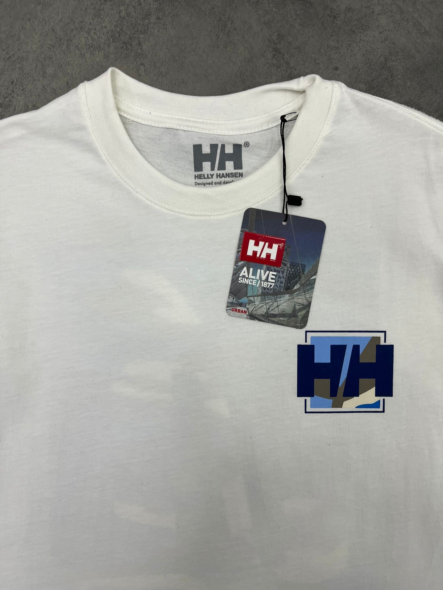 Yeni Sezon Back To Print Blue Camuflage White  T-shirt