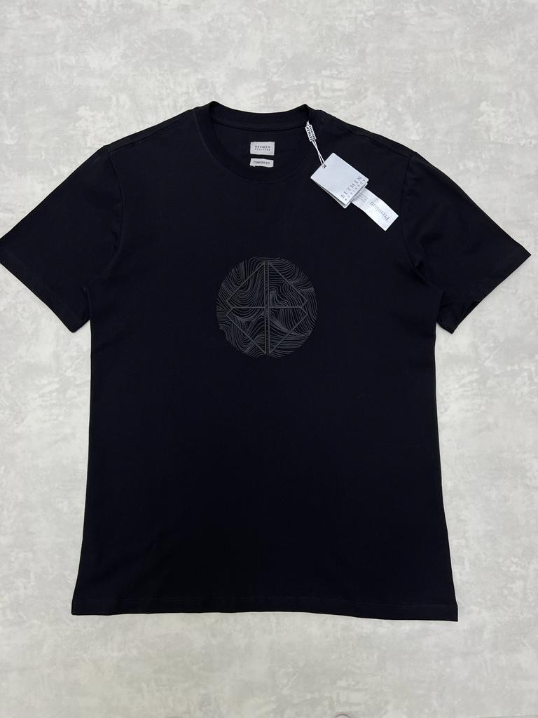Classic Mid Logo Black Basic T-shirt