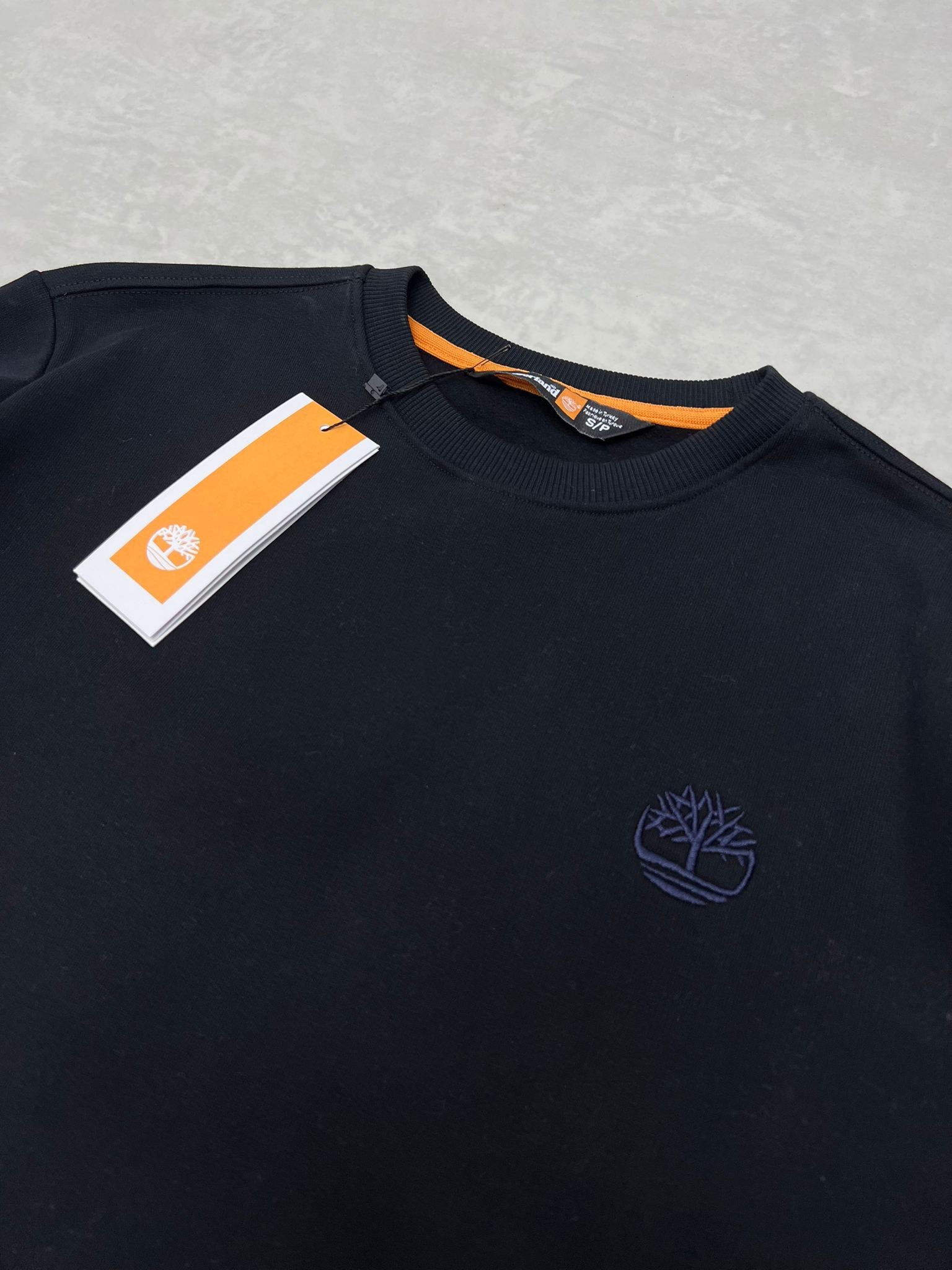 Classic Basic Nakış Logo Black Şardonlu  Sweatshirt
