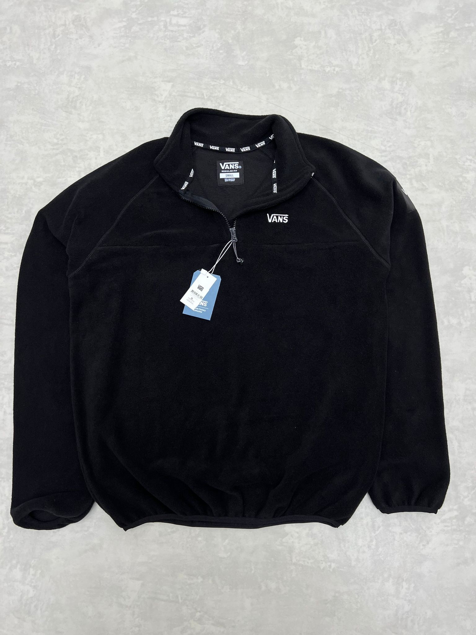 Yarım Fermuarlı Classic Black Polar