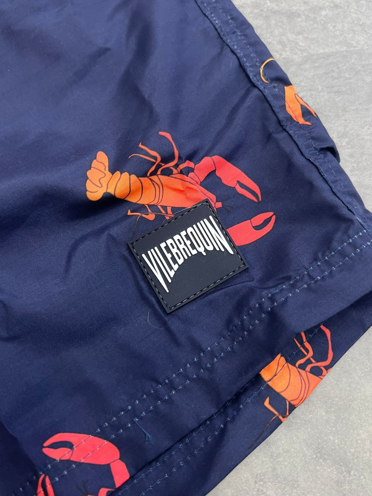 Yeni Sezon Digital Desenli Fast Drying Crab Navy Blue  Deniz Şortu