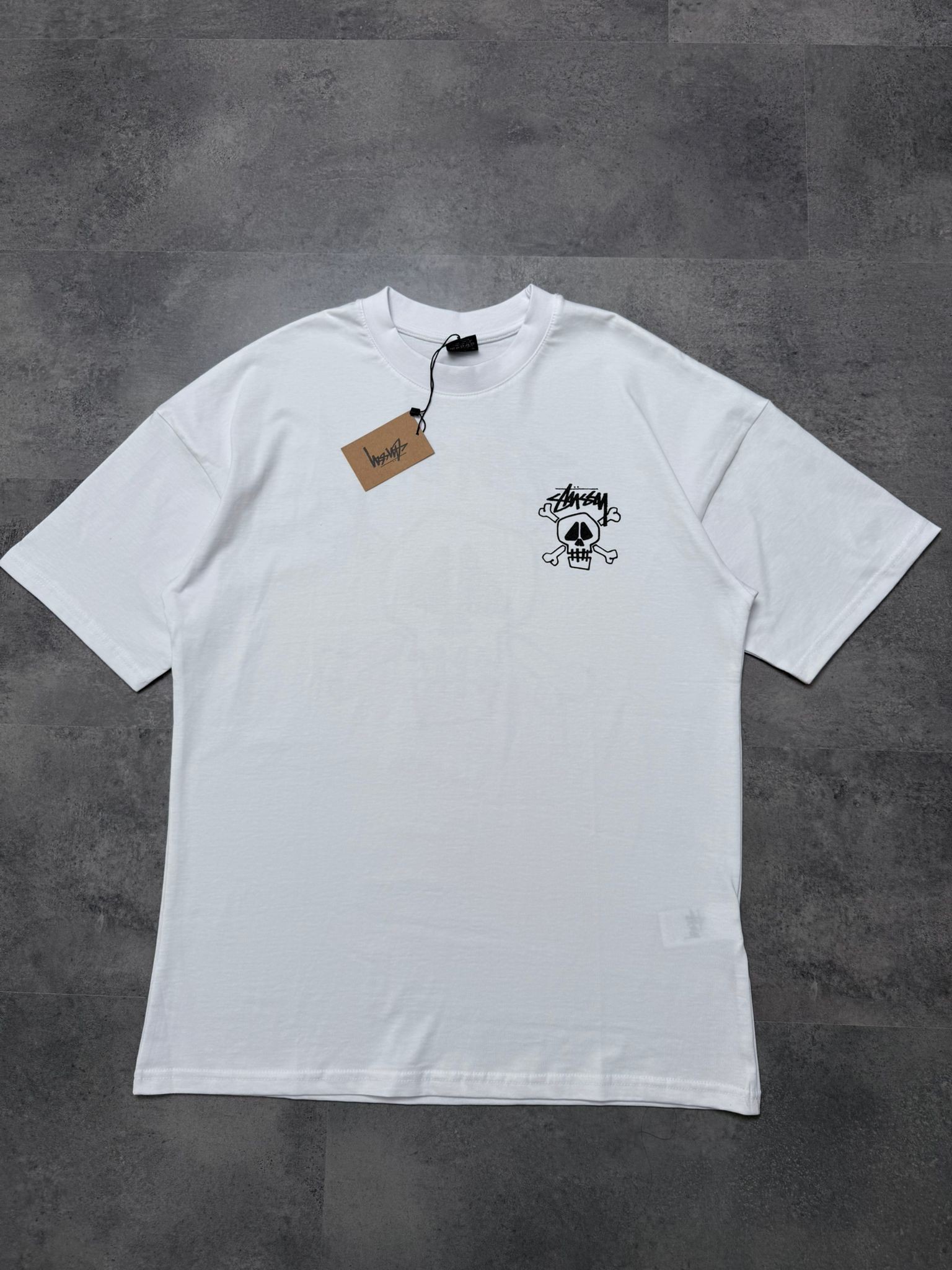 Yeni Sezon Skull  Back To Print White T-shirt