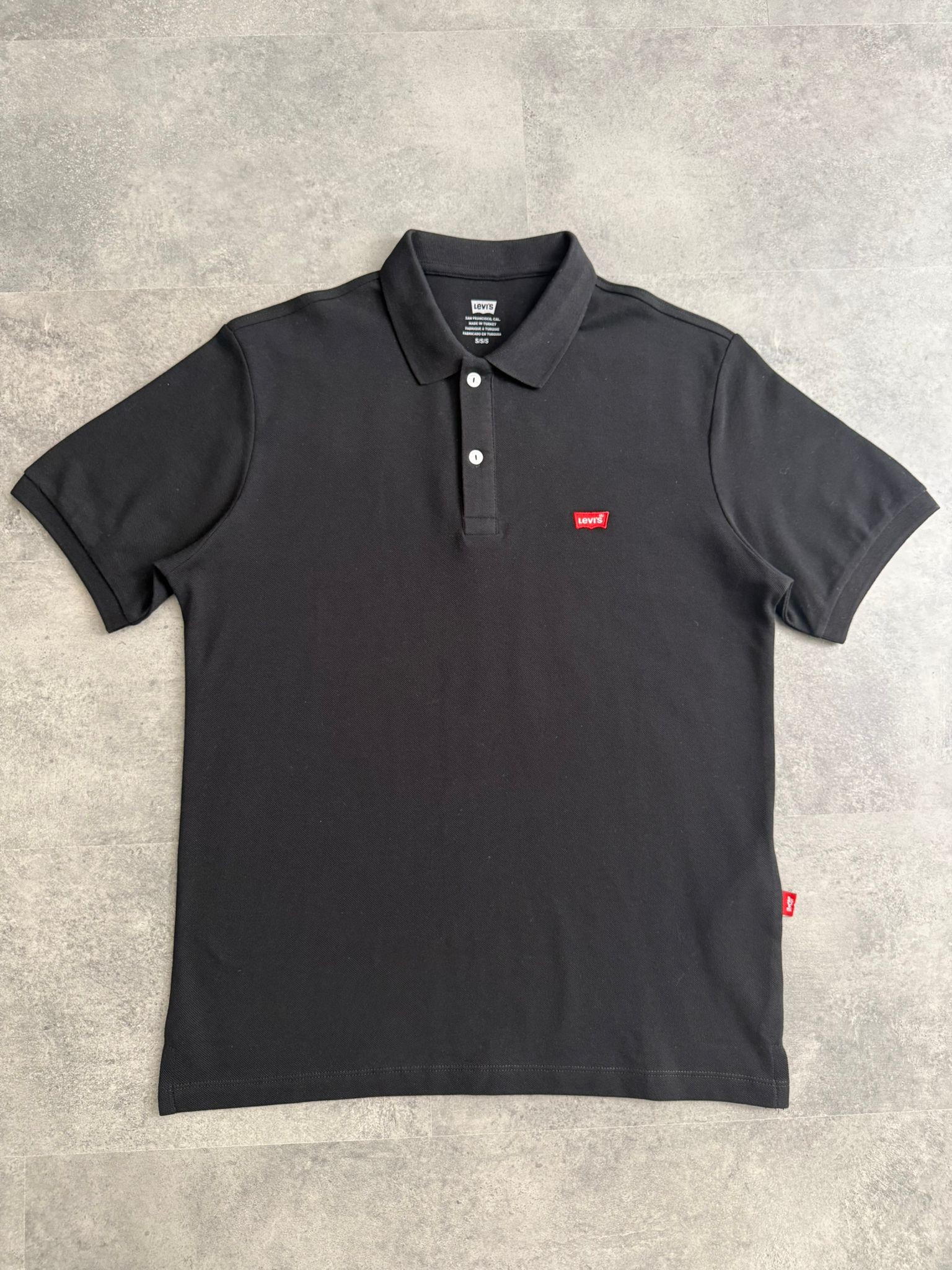 Yeni Sezon Basic Mini Logo Polo Yaka - SİYAH