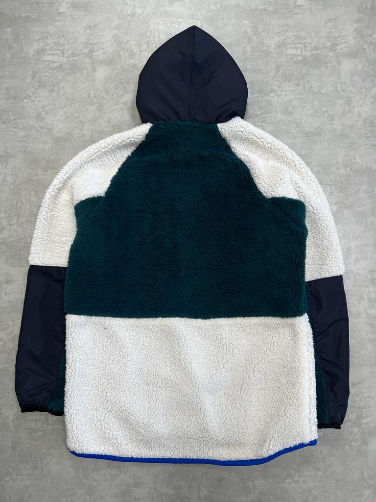 Nike Sportswear  Sherpa Winter White/Green Erkek Ceket