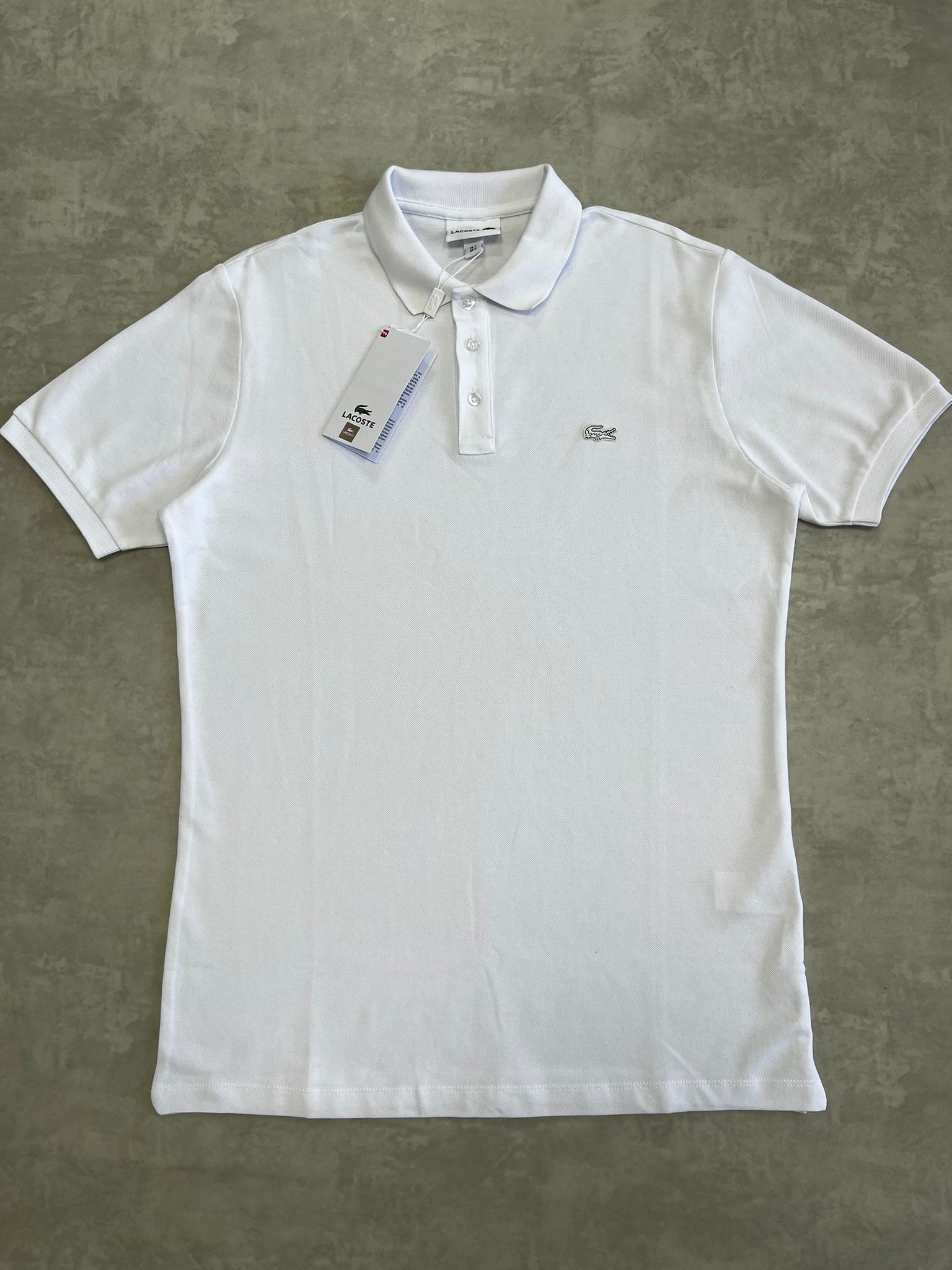 Classic Paris Logo Polo Yaka  White T-shirt