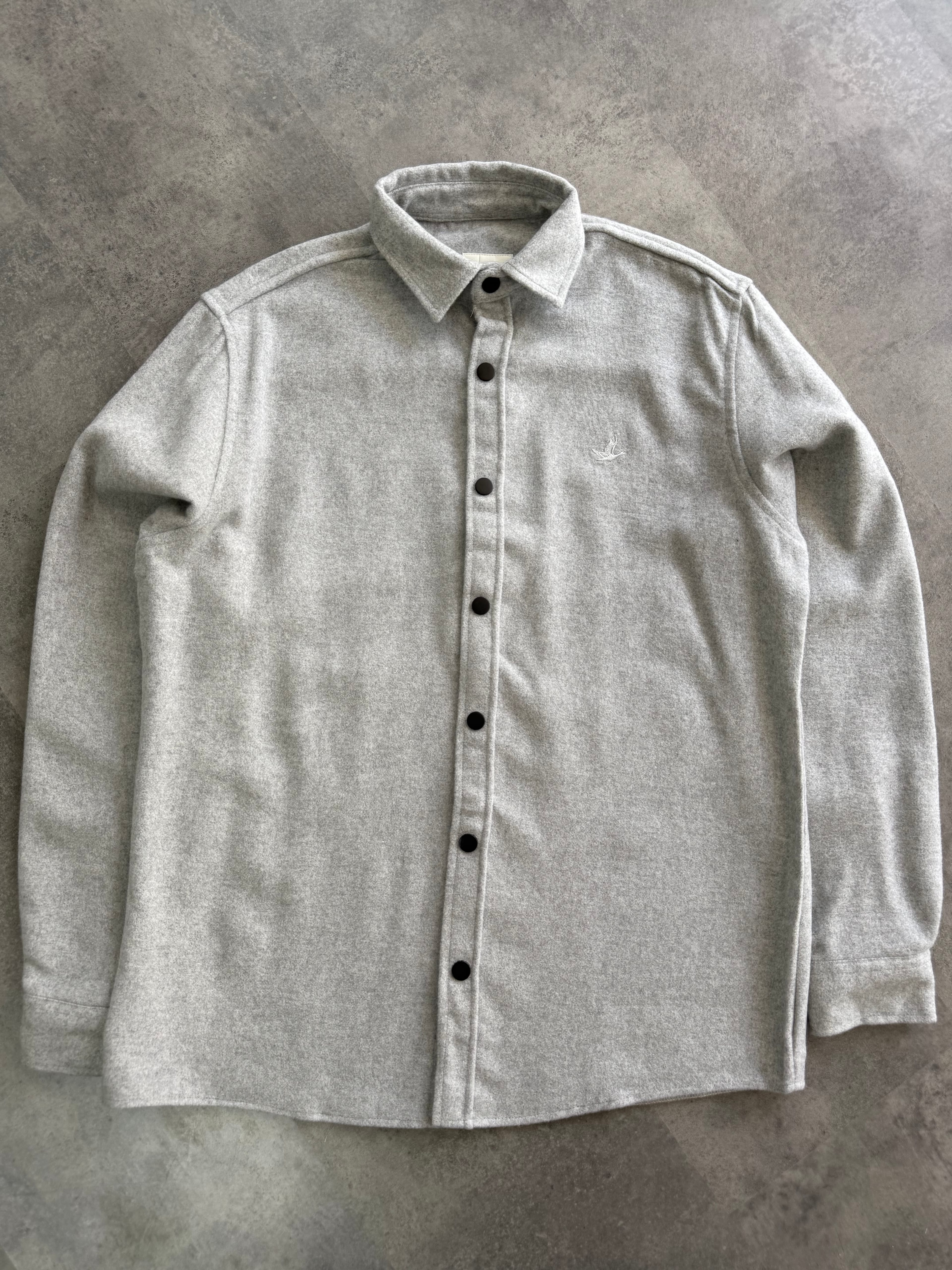 Yeni Sezon Cepli Kalın Oduncu  Gömlek - AÇIK GRİ