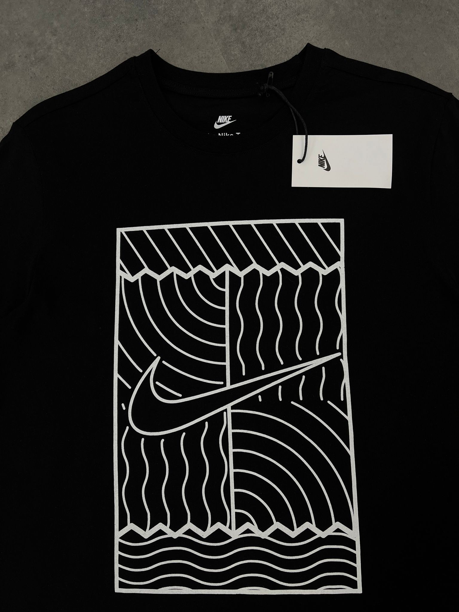 Yeni Sezon Back To Print Mid Icon Logo Black  T-shirt
