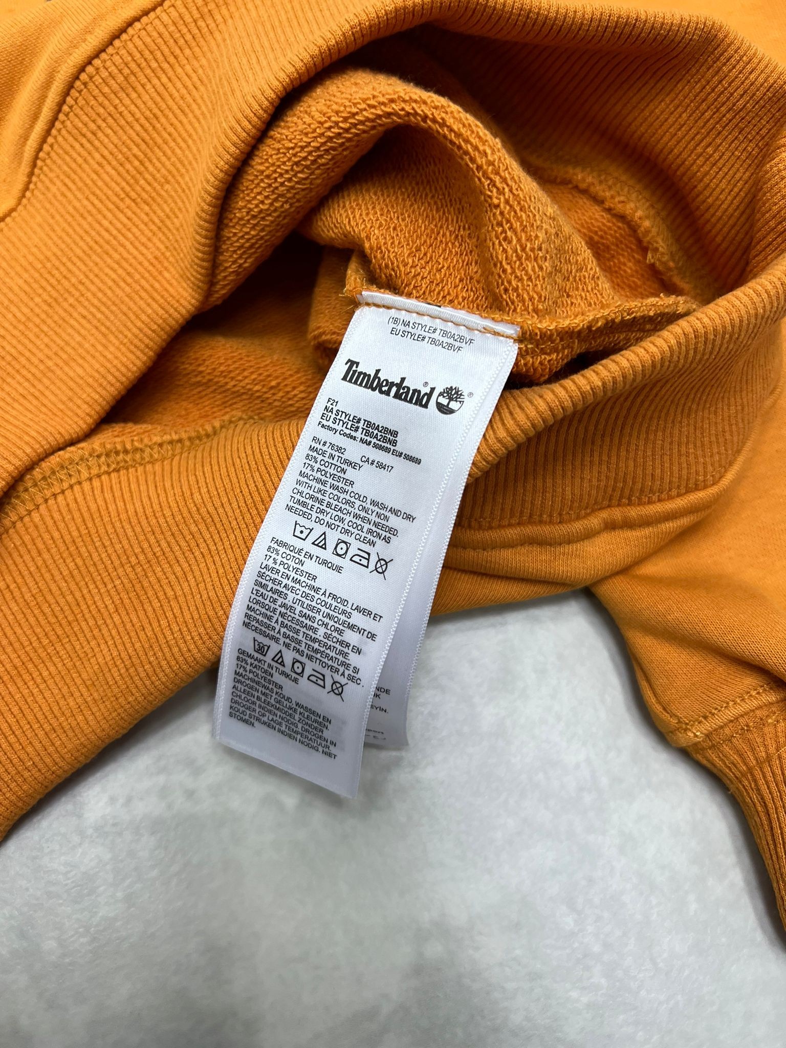 Mid Icon Logo Woden Light Orange Sweatshirt