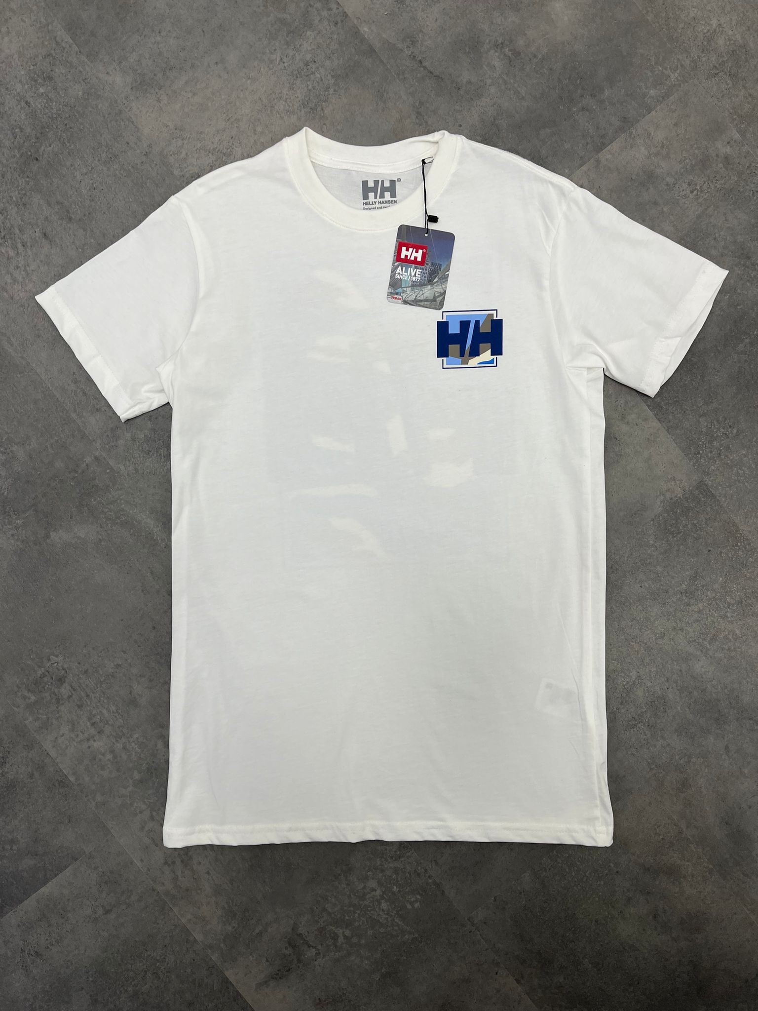 Yeni Sezon Back To Print Blue Camuflage White  T-shirt