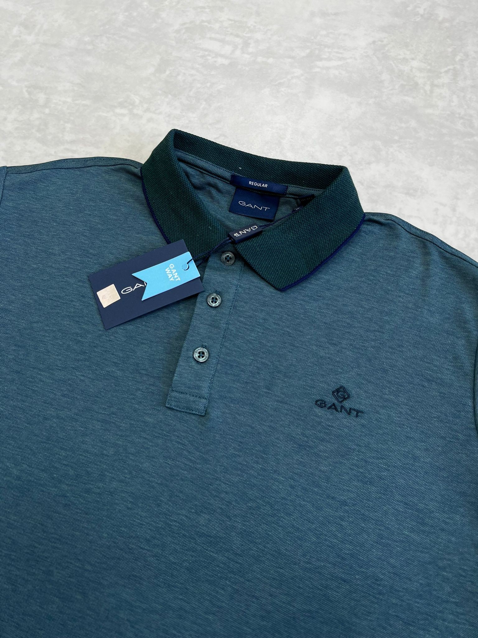 Merserize Kumaş Petrol Yeşili Basic Polo Yaka T-shirt