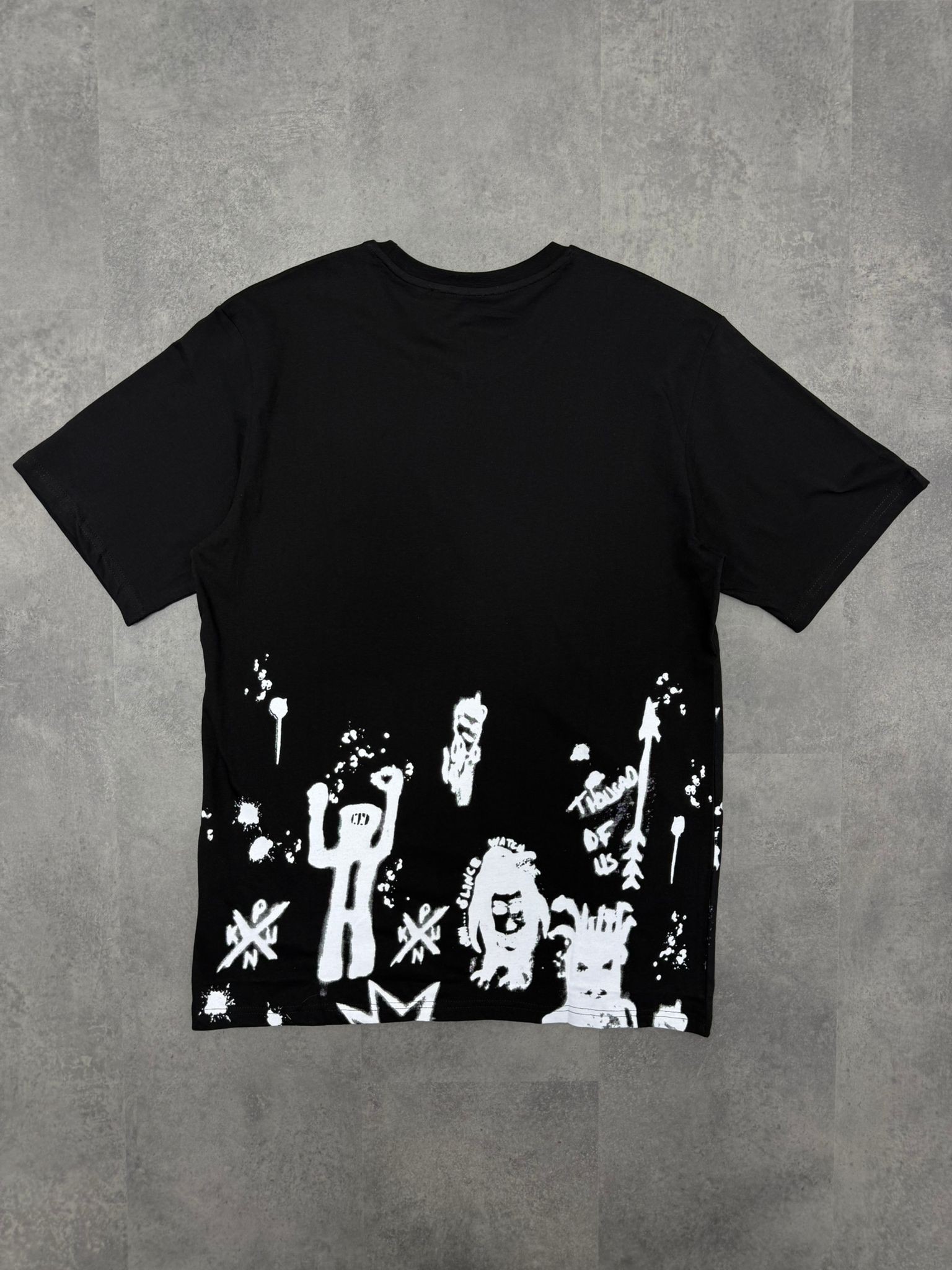 Yeni Sezon Mid Cartoon Alien Print  T-shirt 