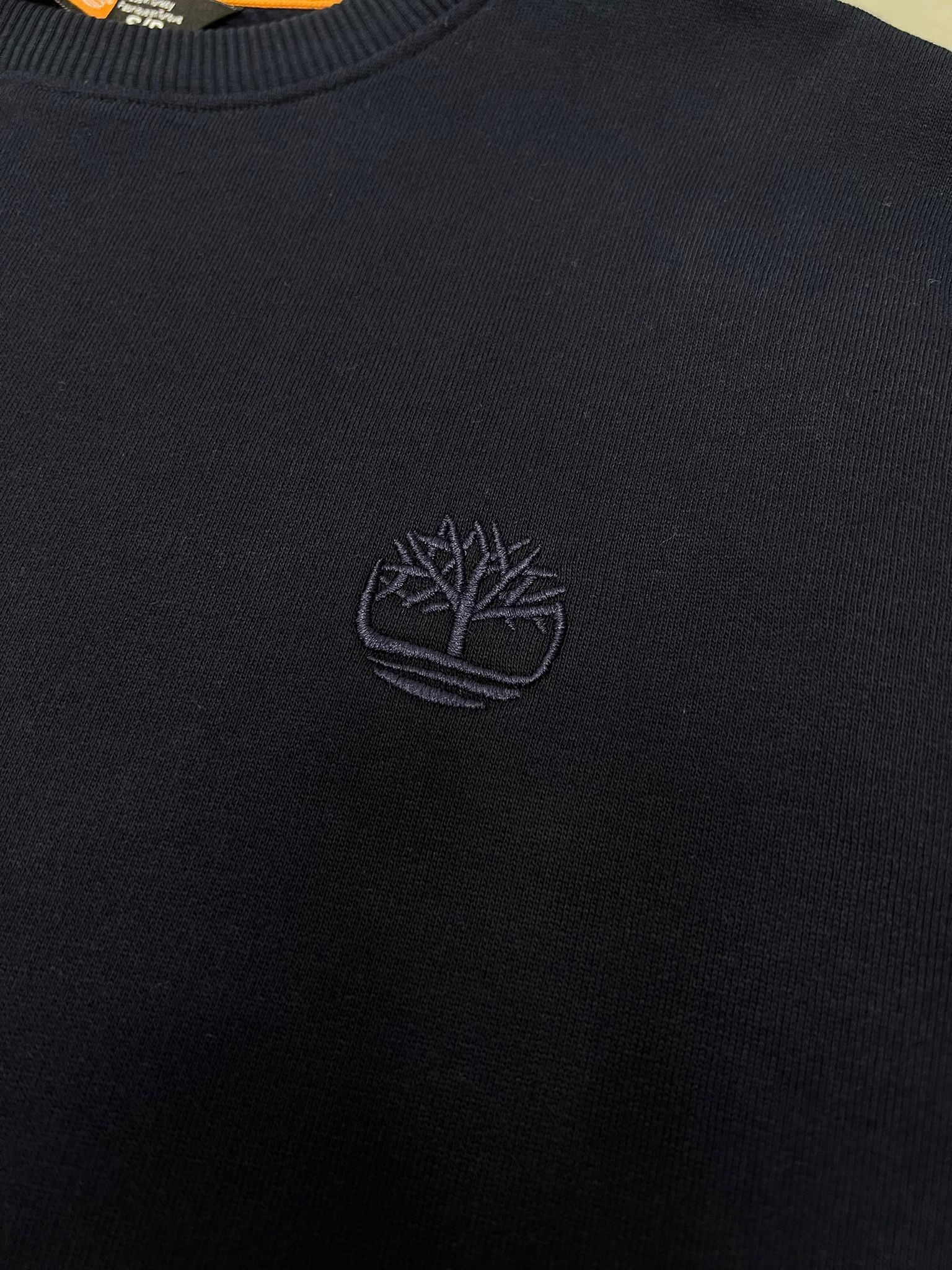 Classic Basic Nakış Logo Lacivert Şardonlu  Sweatshirt