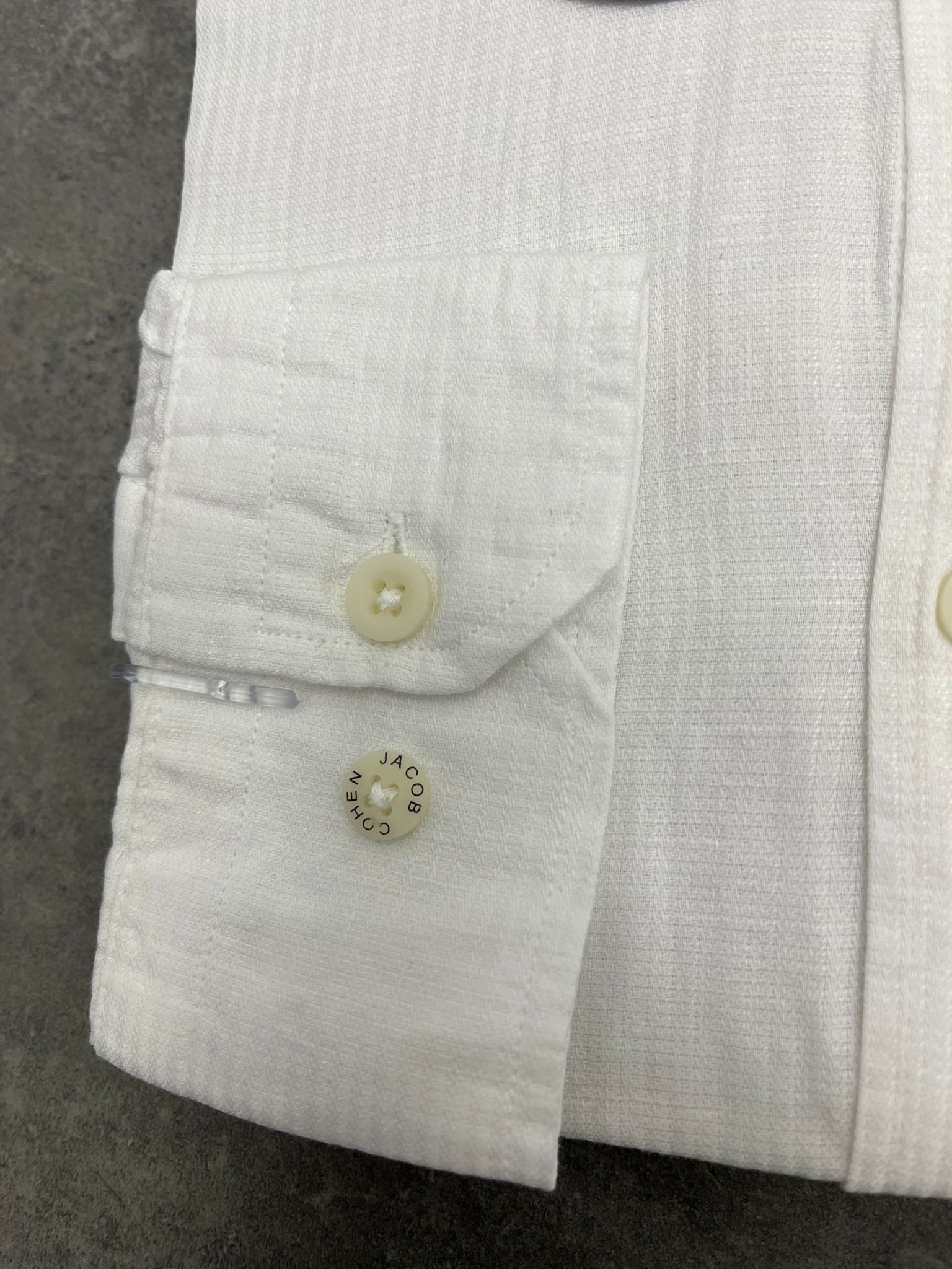 Yeni Sezon Basic Classic  White Extra Regular Keten Gömlek
