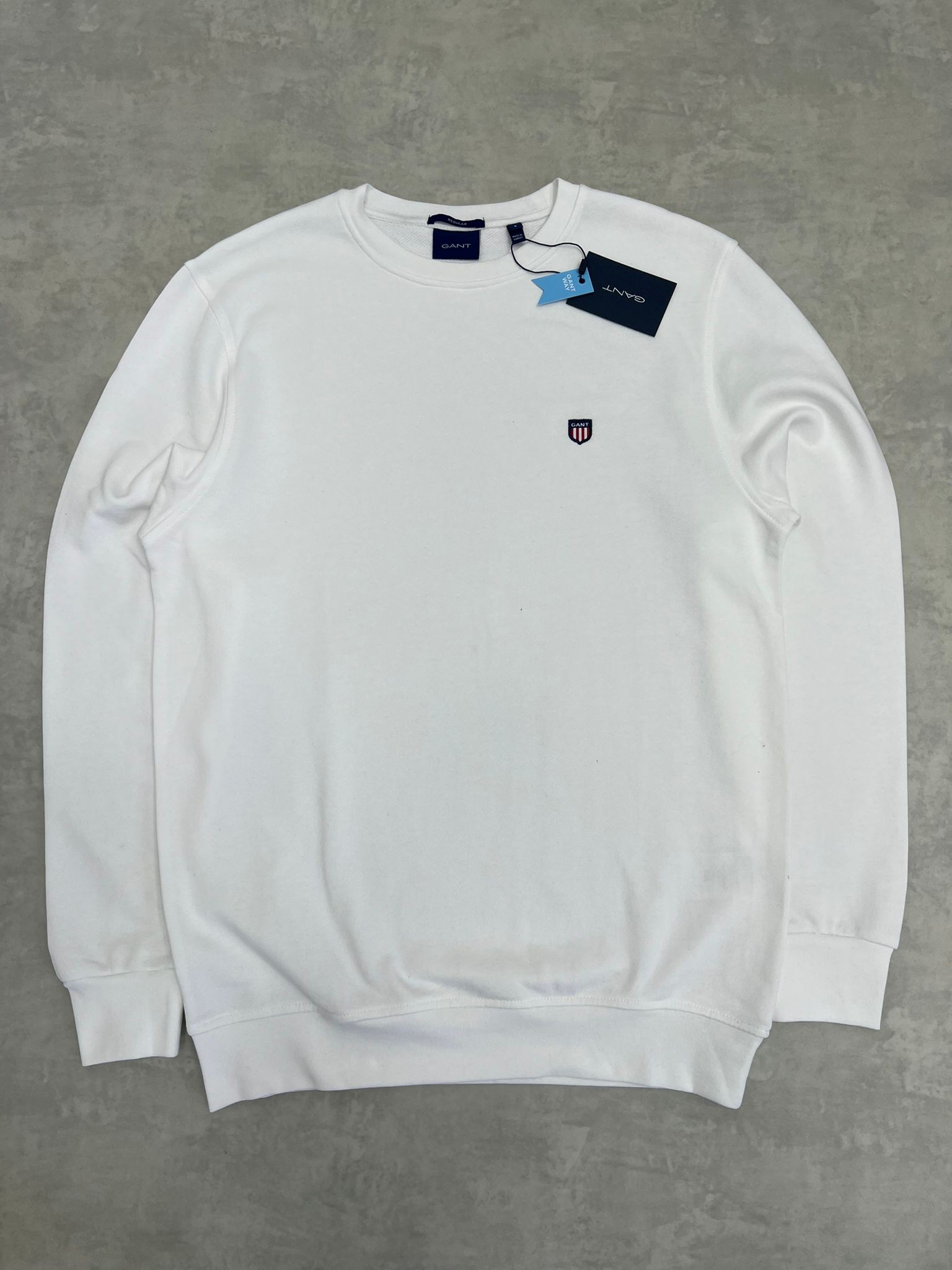 Yeni Sezon American Sportswear Basic İcon Logo White Sweatshirt
