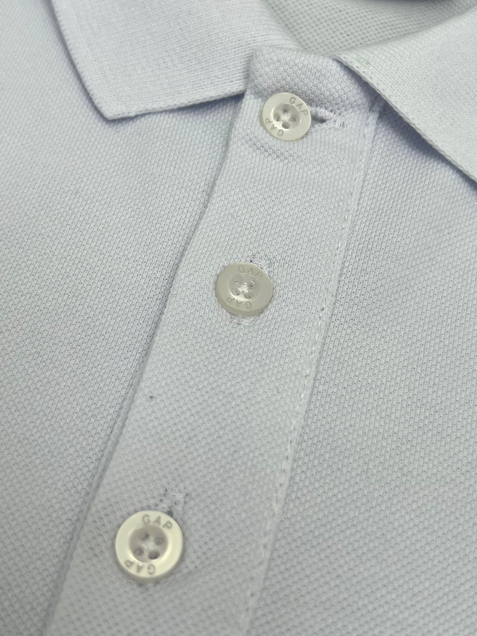 Yeni Sezon Ton To Tone Polo Yaka White T-shirt