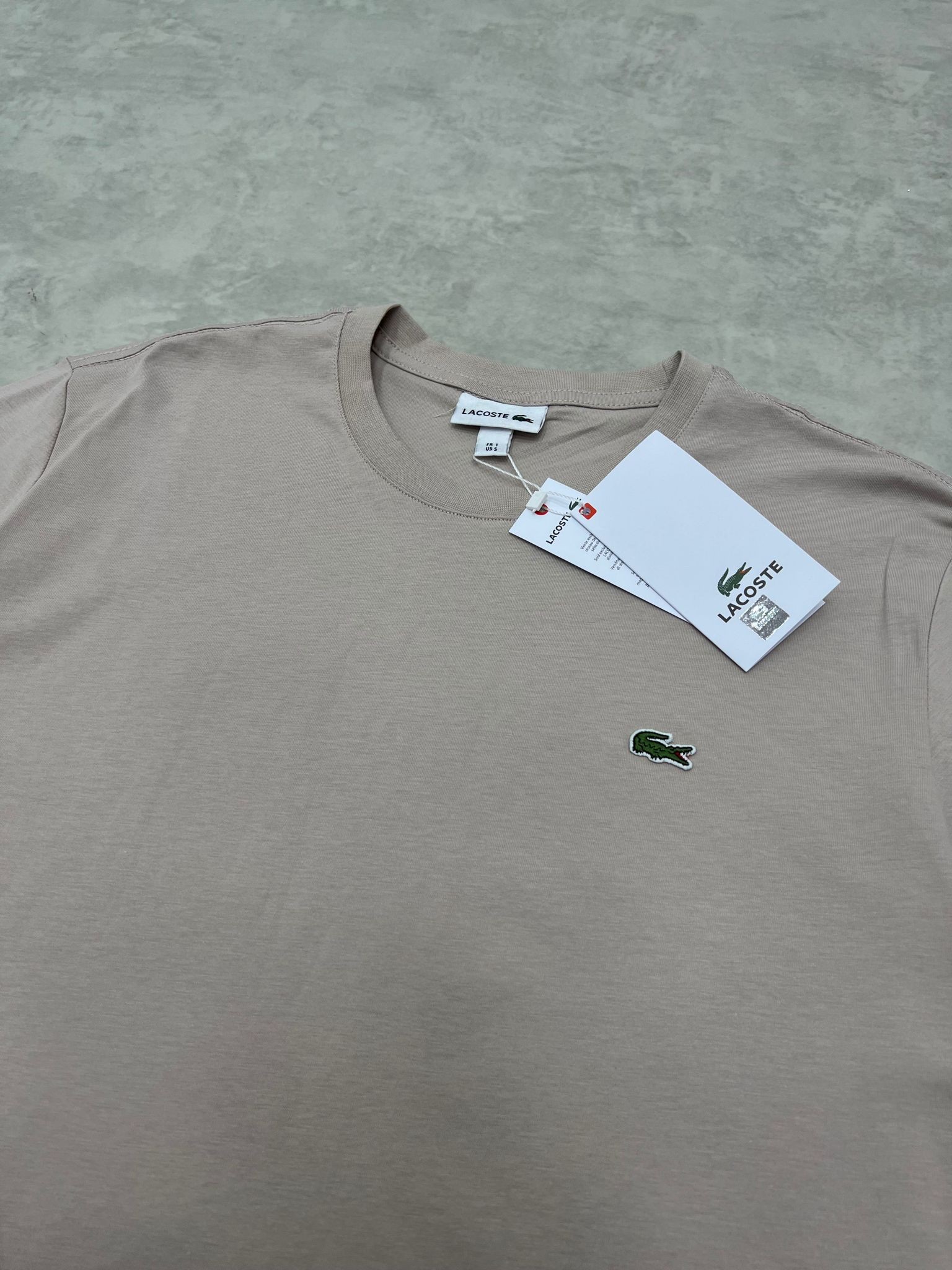 Basic Mini Logo Cream T-shirt