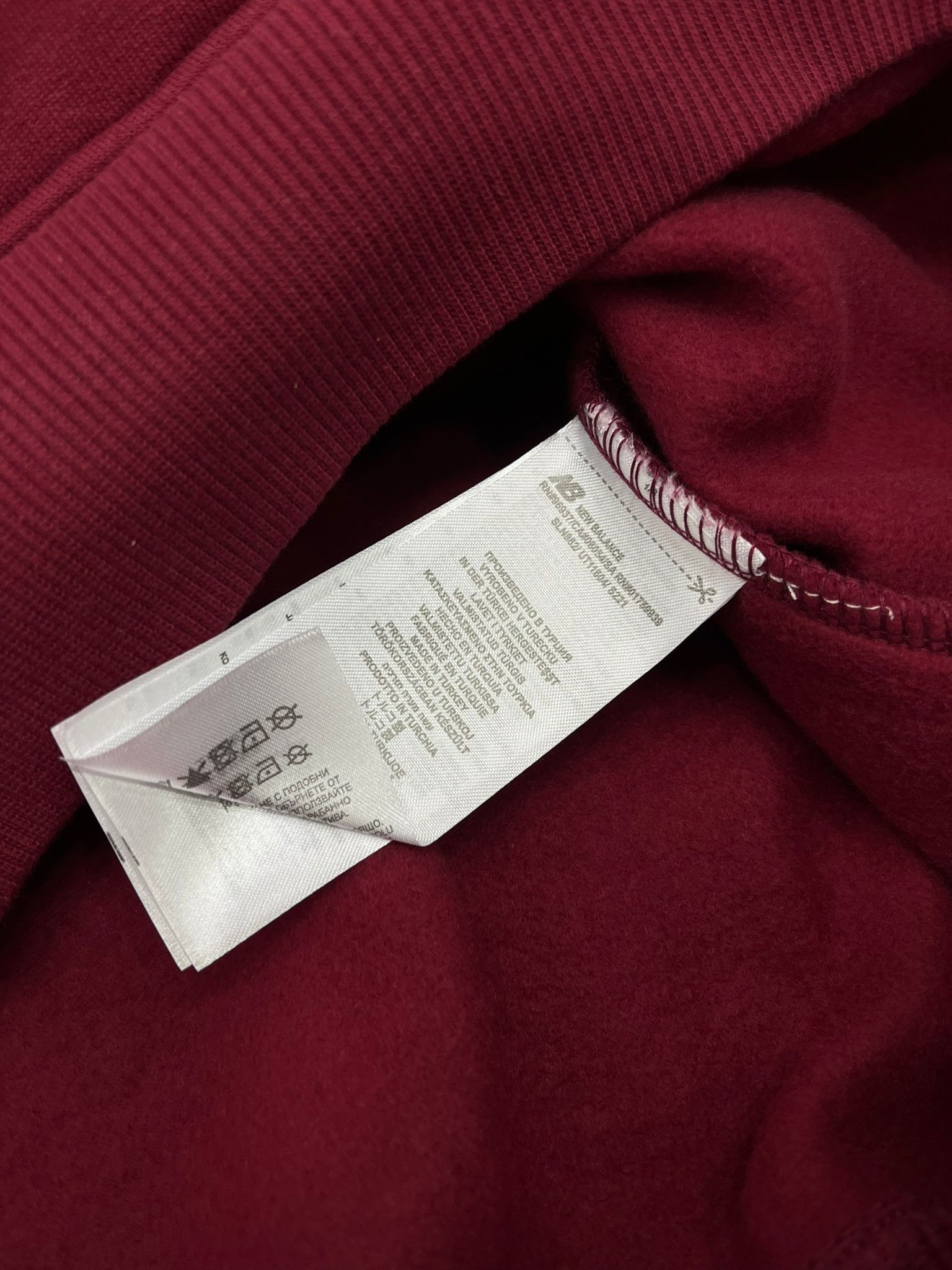 Mid Essential Mini Logo Bordo  Şardonlu Sweatshirt