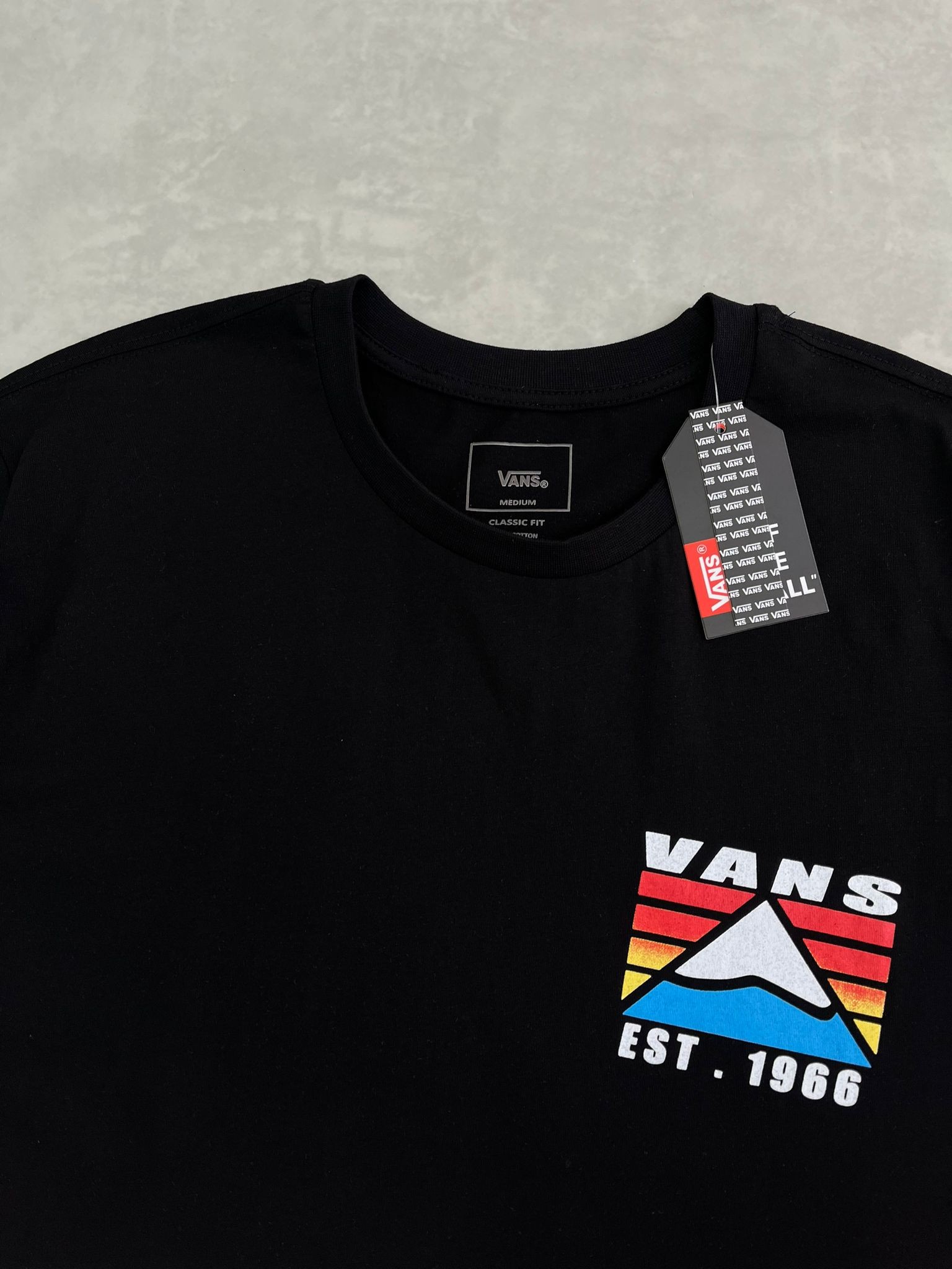 Yeni Sezon Back To Print Est.1966  Black T-shirt