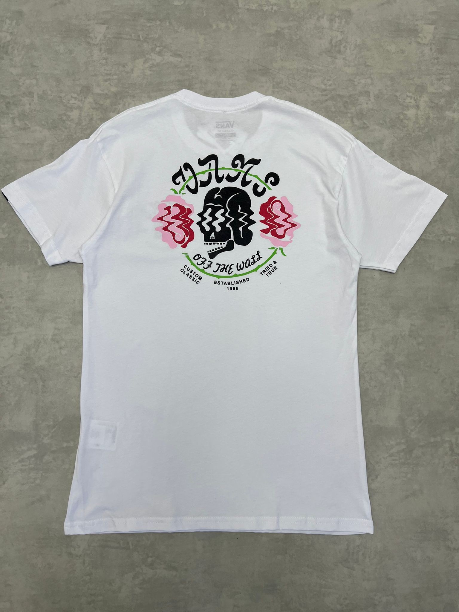 Custom Classic  Of The Wall Back Print Cream T-shirt