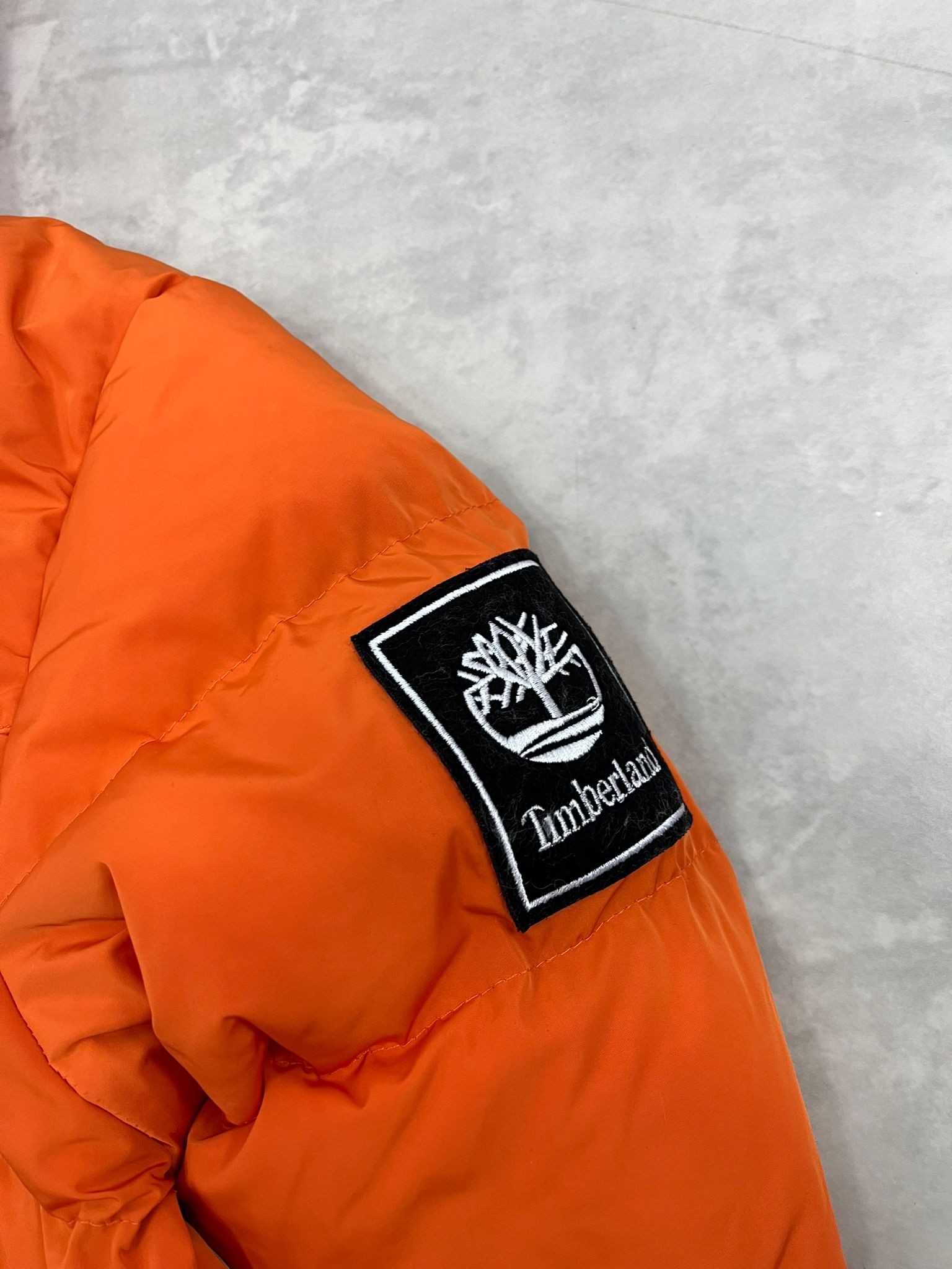 Yeni Sezon Özel WaterProof Şişme Nakış Logo Turuncu Mont 