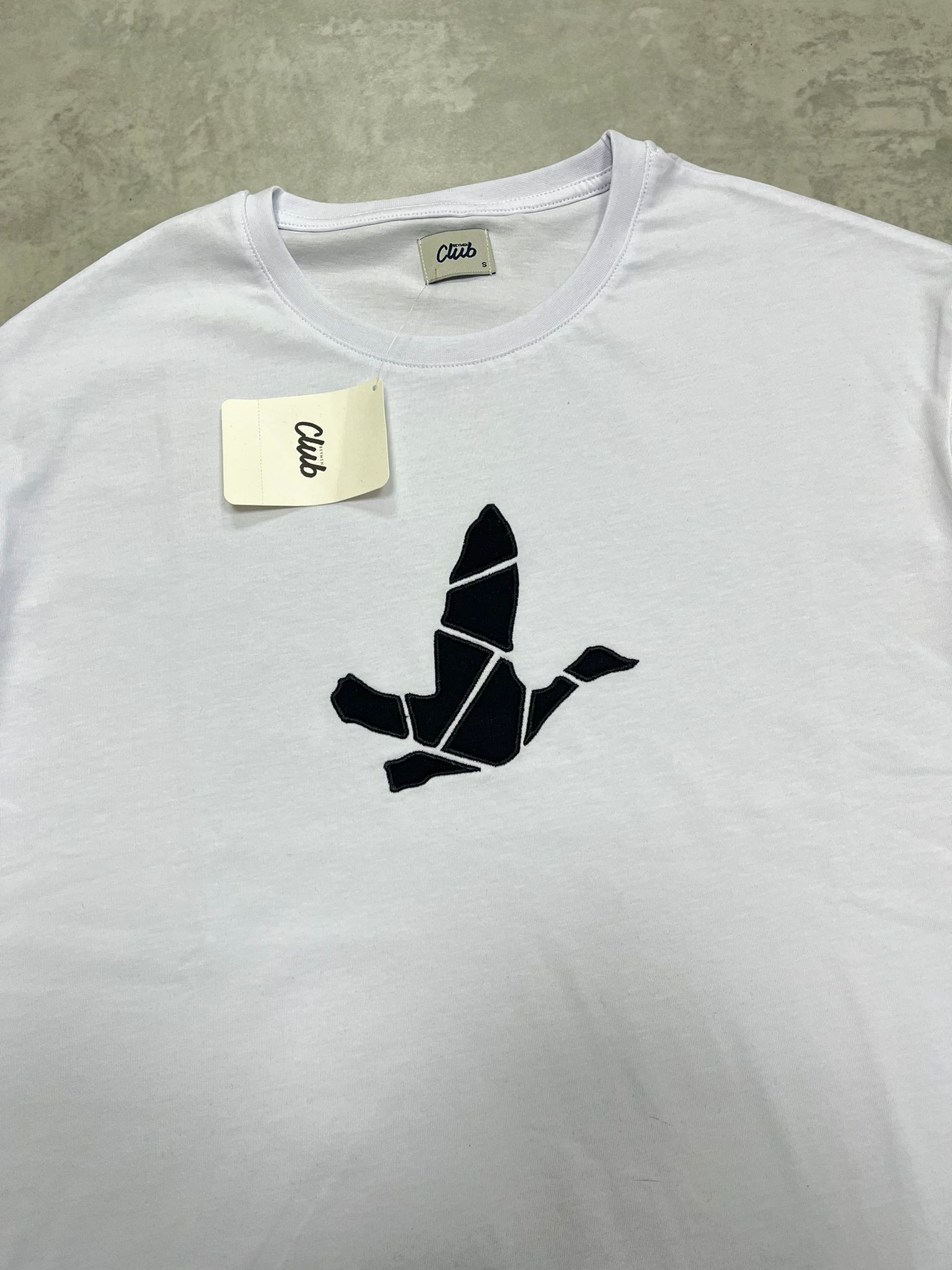 Mid Birds Logo White  T-shirt