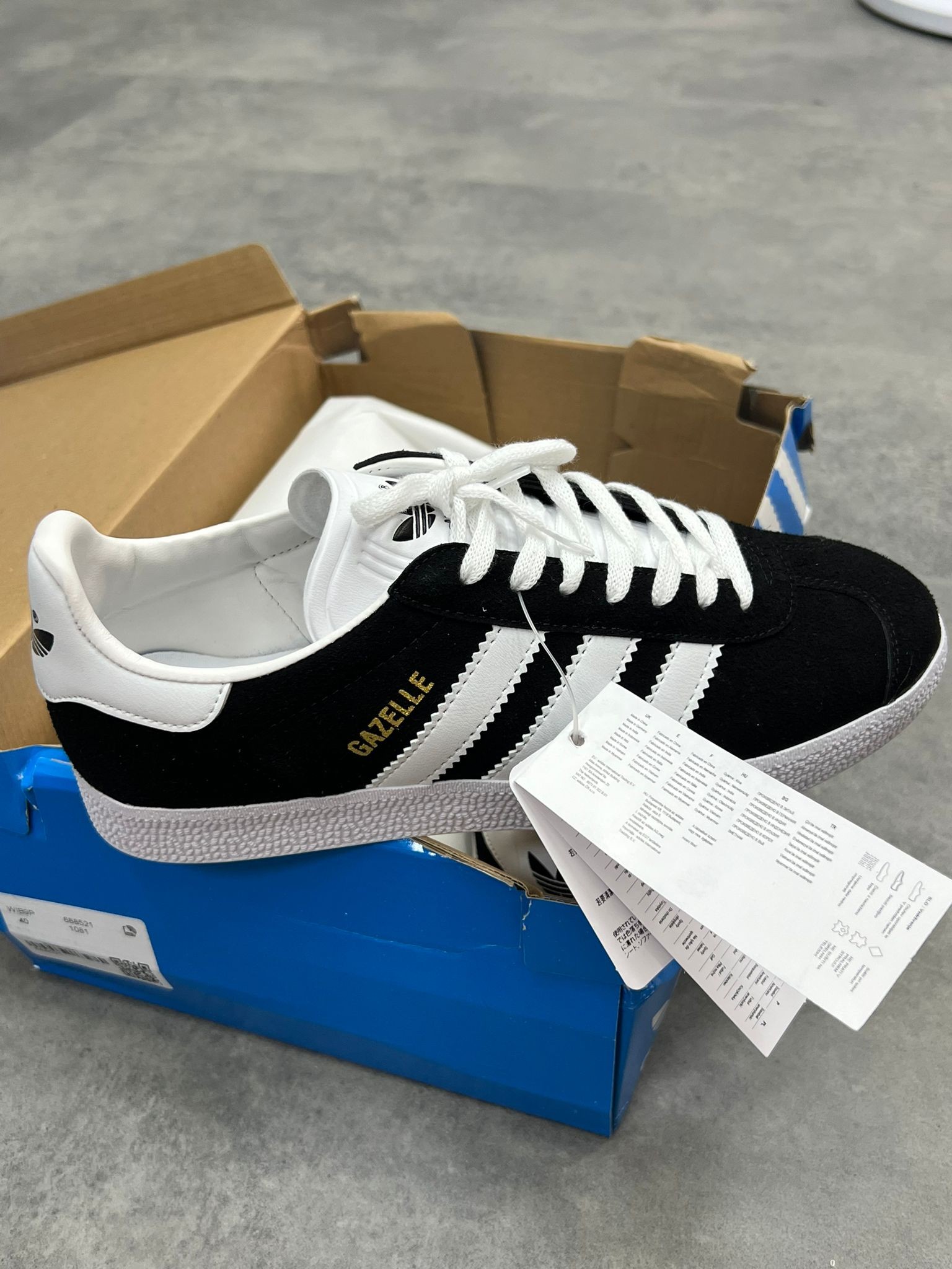 Yeni Sezon Gazelle Black Erkek Sneaker 