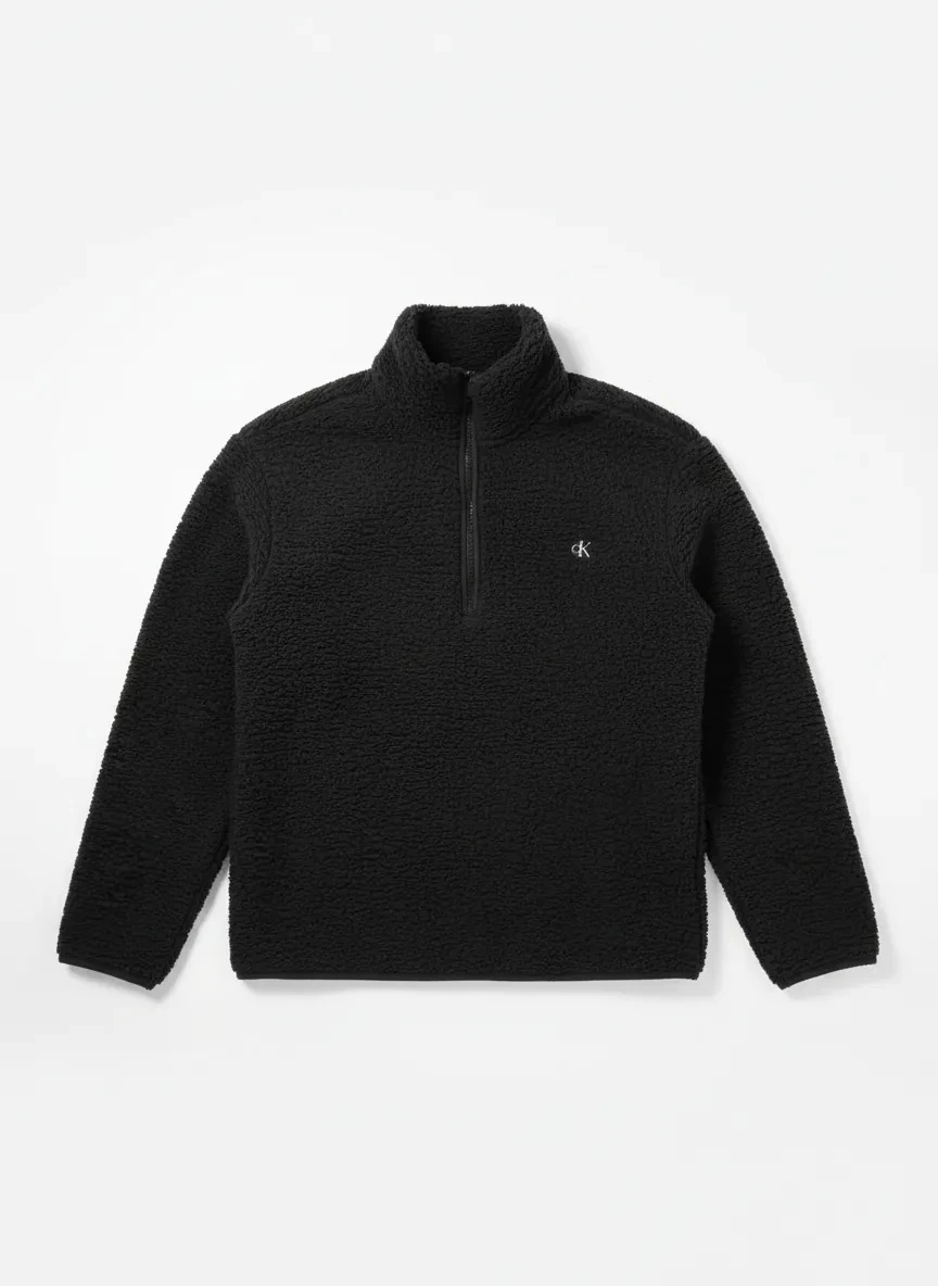 Yeni Sezon Yarım Fermuarlı Peluş Ceket