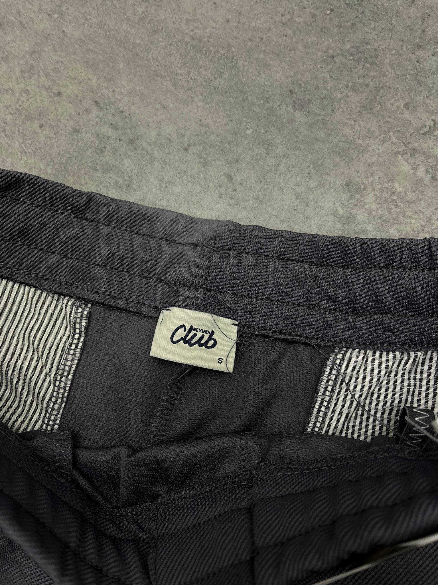 Basic Mini Logo Örgü Kumaş Classic Antrasit Şort
