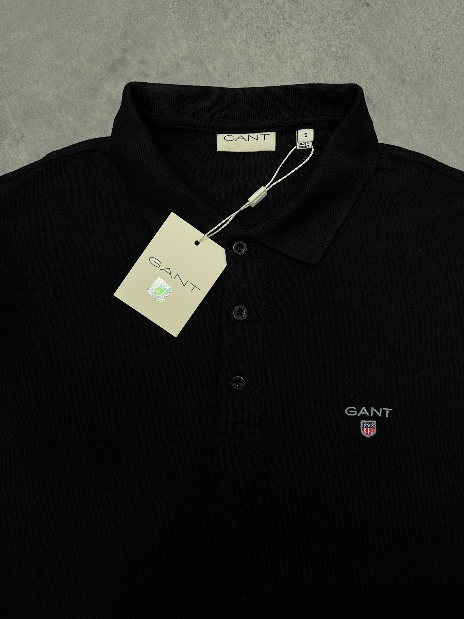 Yeni Sezon Ceast Basic Logo Black Polo Yaka T-shirt