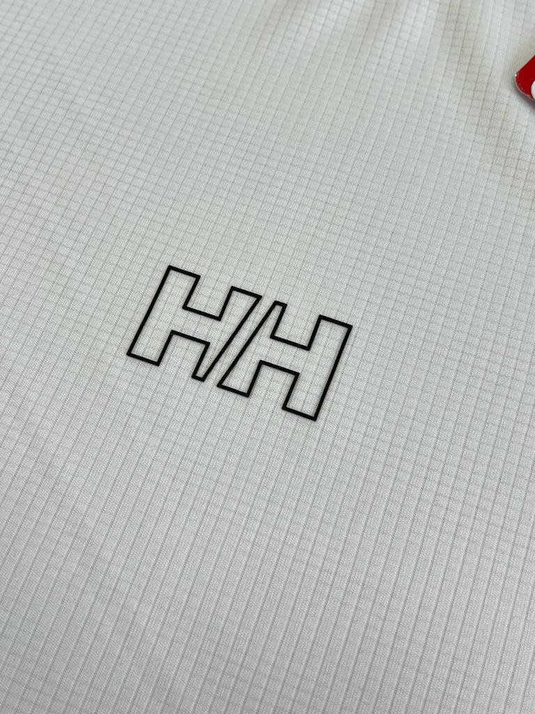 Mid Logo Nefes Alan Beyaz T-shirt