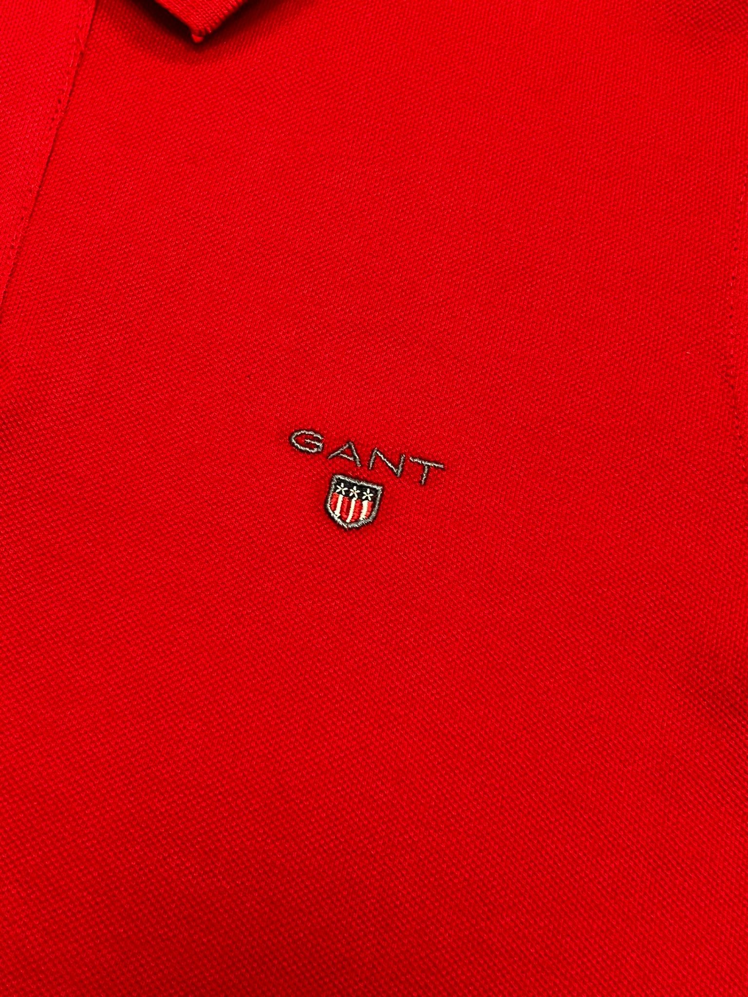 Classic Ceest Logo Basic Kırmızı Polo Yaka T-shirt
