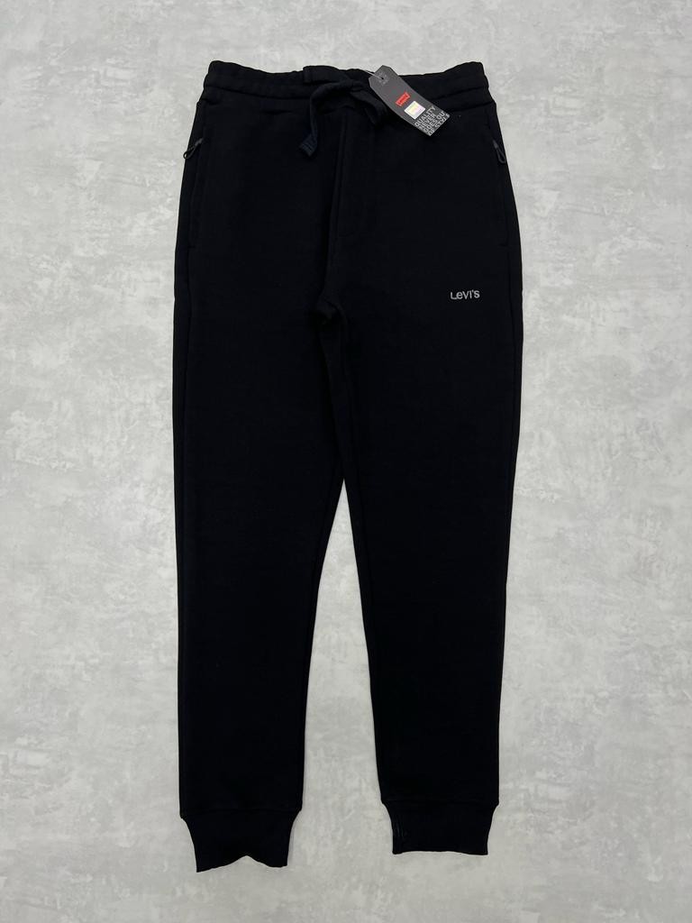 Double Face Black Nakış Logo Jogger