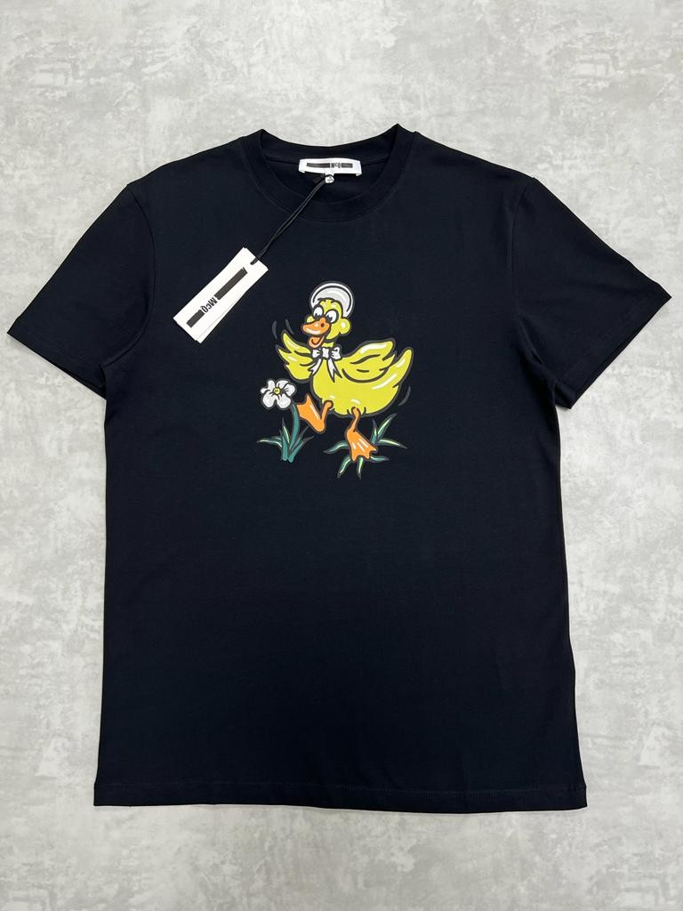 Mid Duck Logo Black  T-shirt