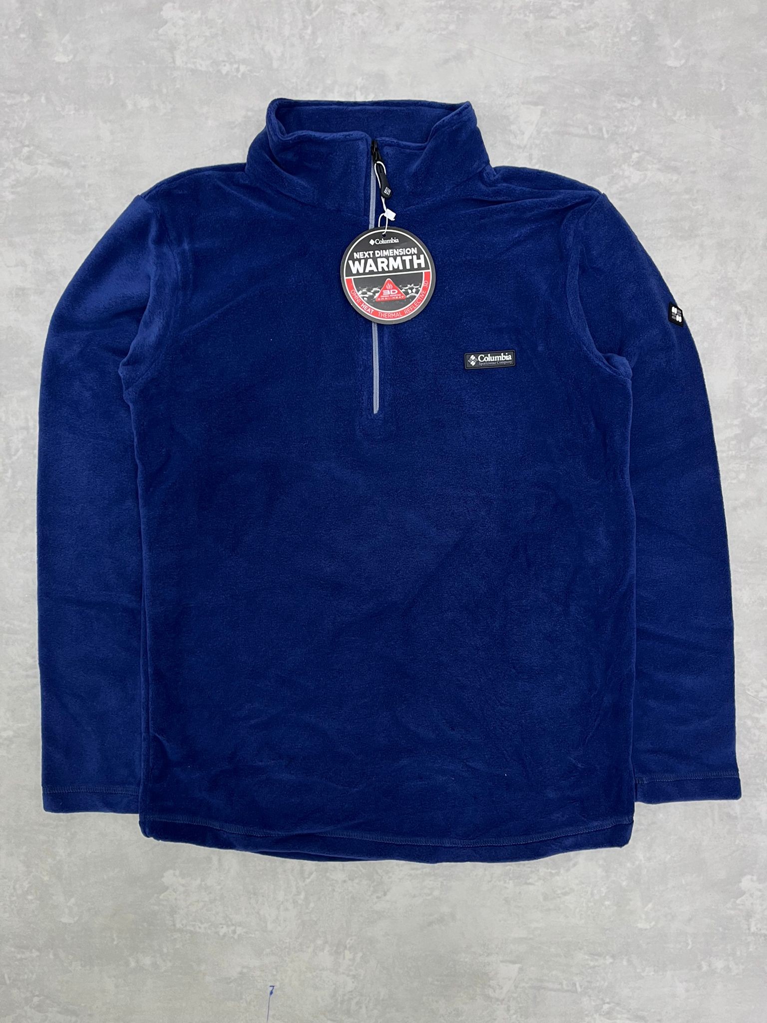 Yarım Fermuarlı Classic Patch Logo Blue  Polar