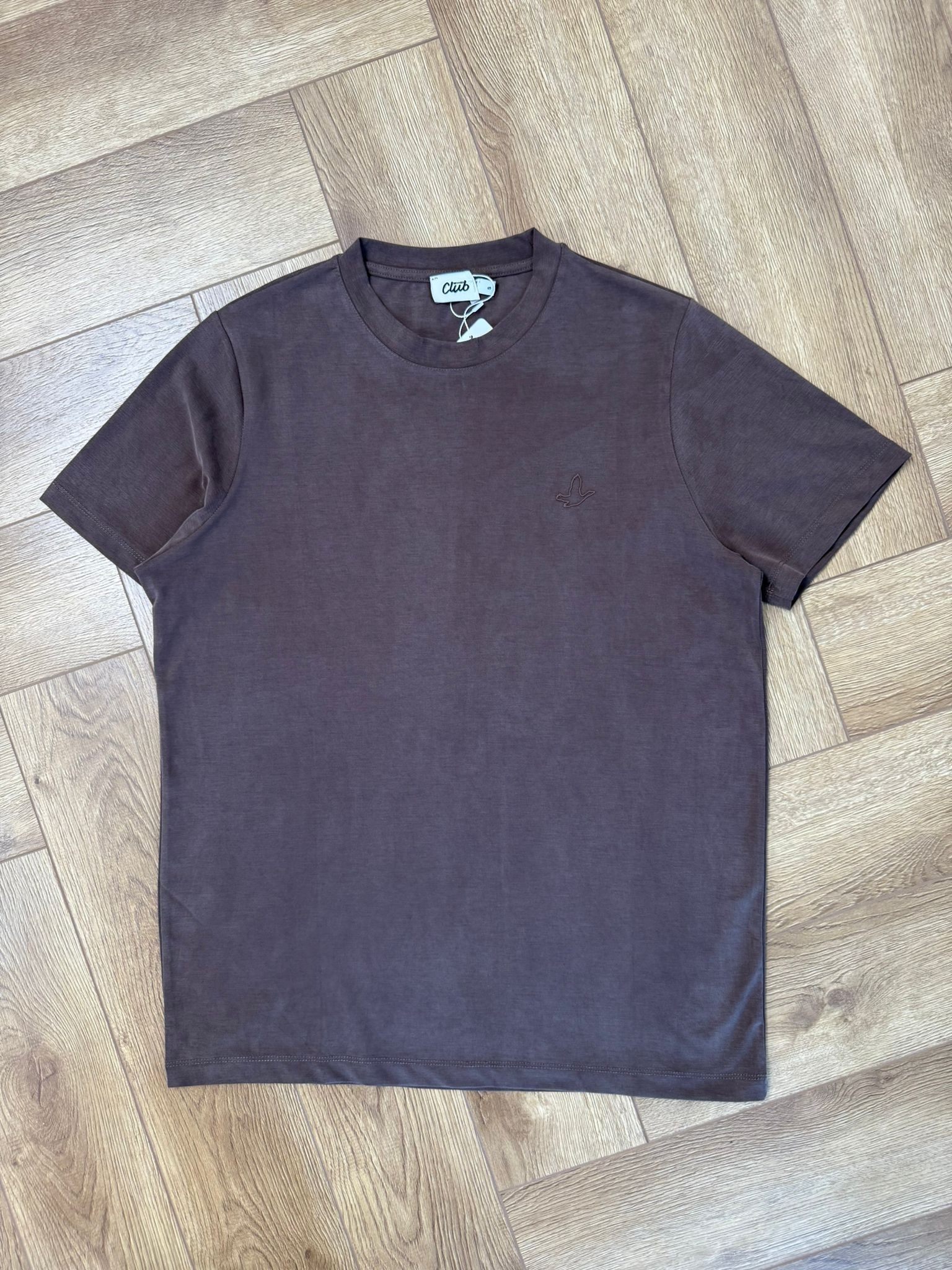 Yeni Sezon Modal Kumaş Özel Premium T-shirt - KAHVERENGİ