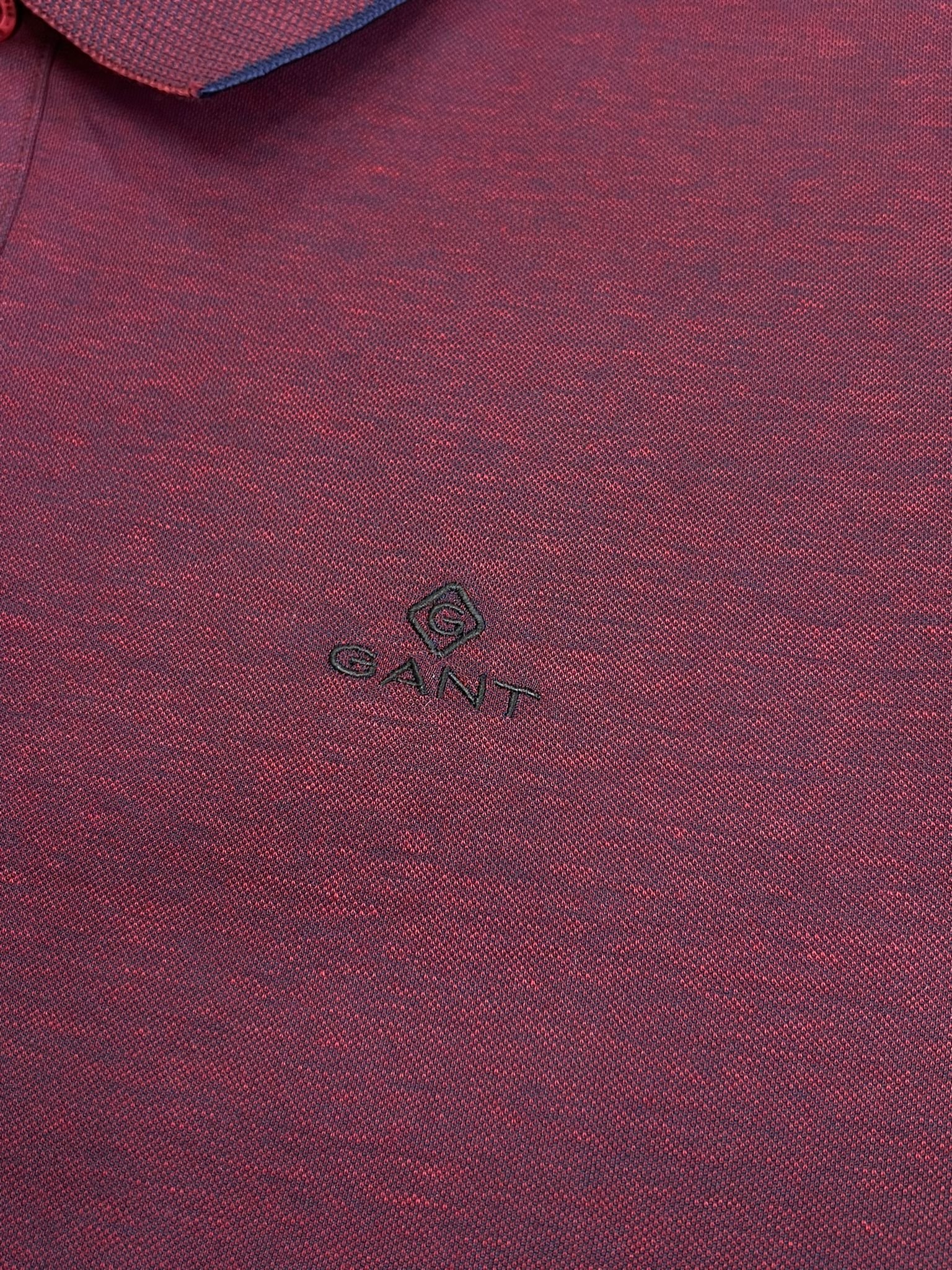 Merserize Kumaş Bordo Basic Polo Yaka T-shirt