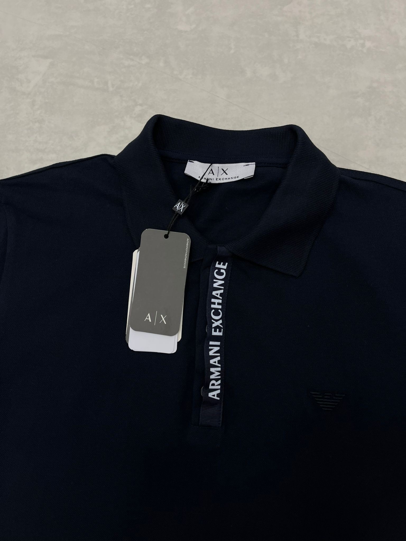 Classic Yaka Detaylı Navy Blue Polo Yaka