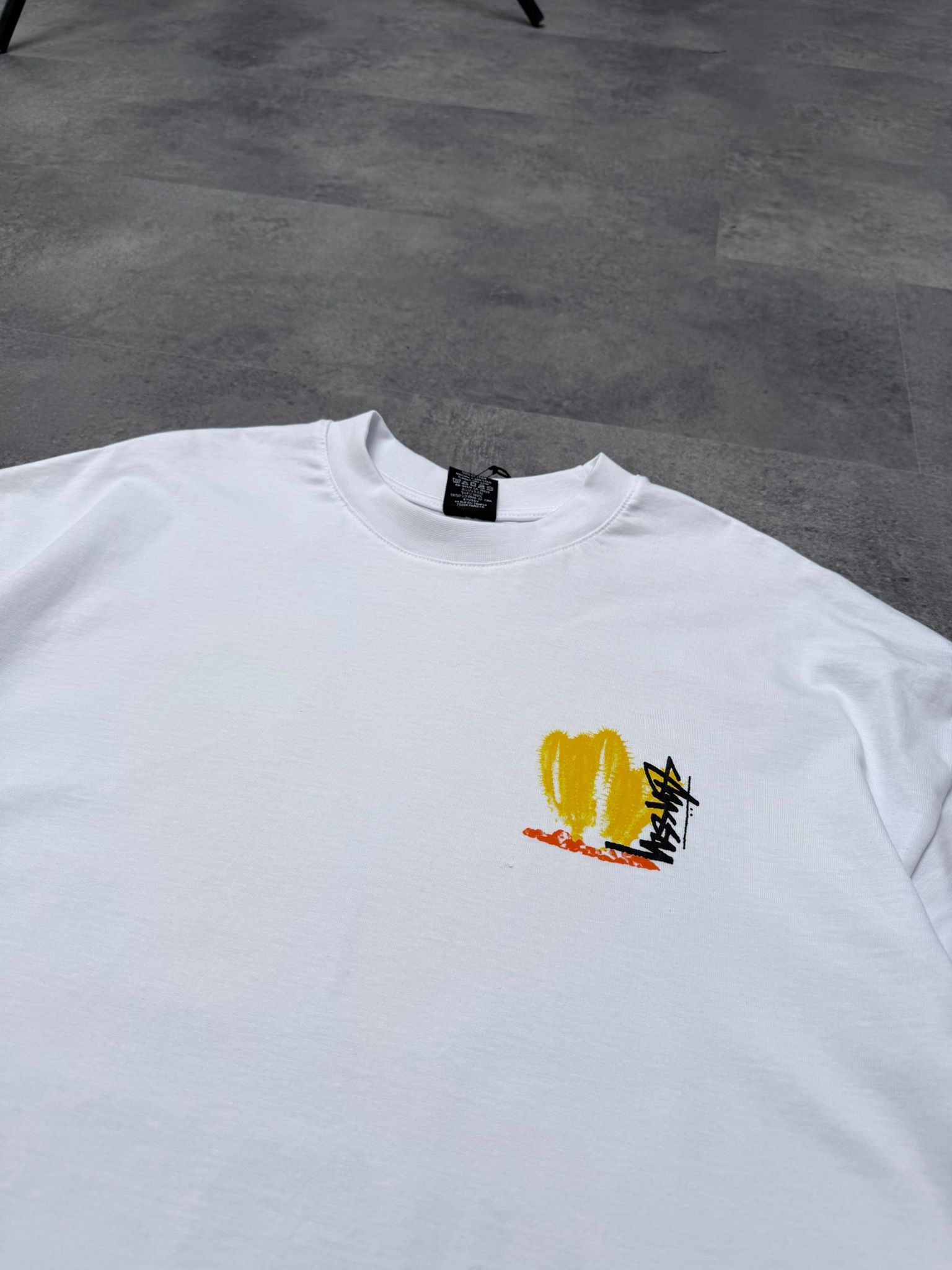 Yeni Sezon Midle East Back Print White T-shirt