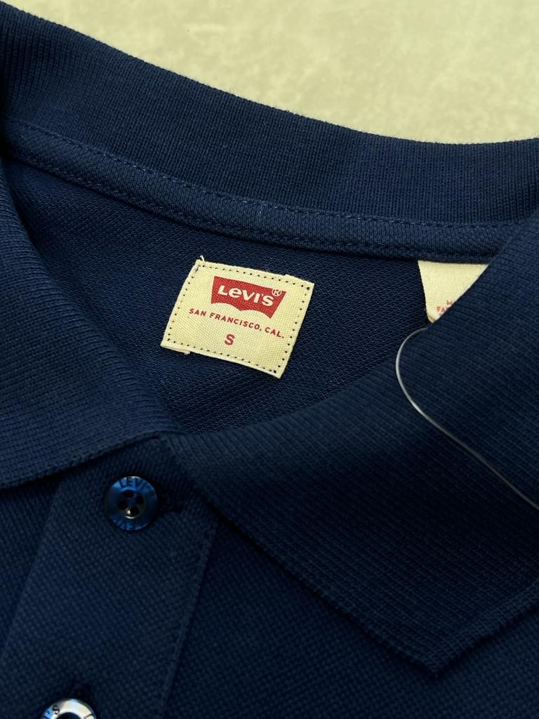Classic Logo Basic Lacivert Polo Yaka T-shirt