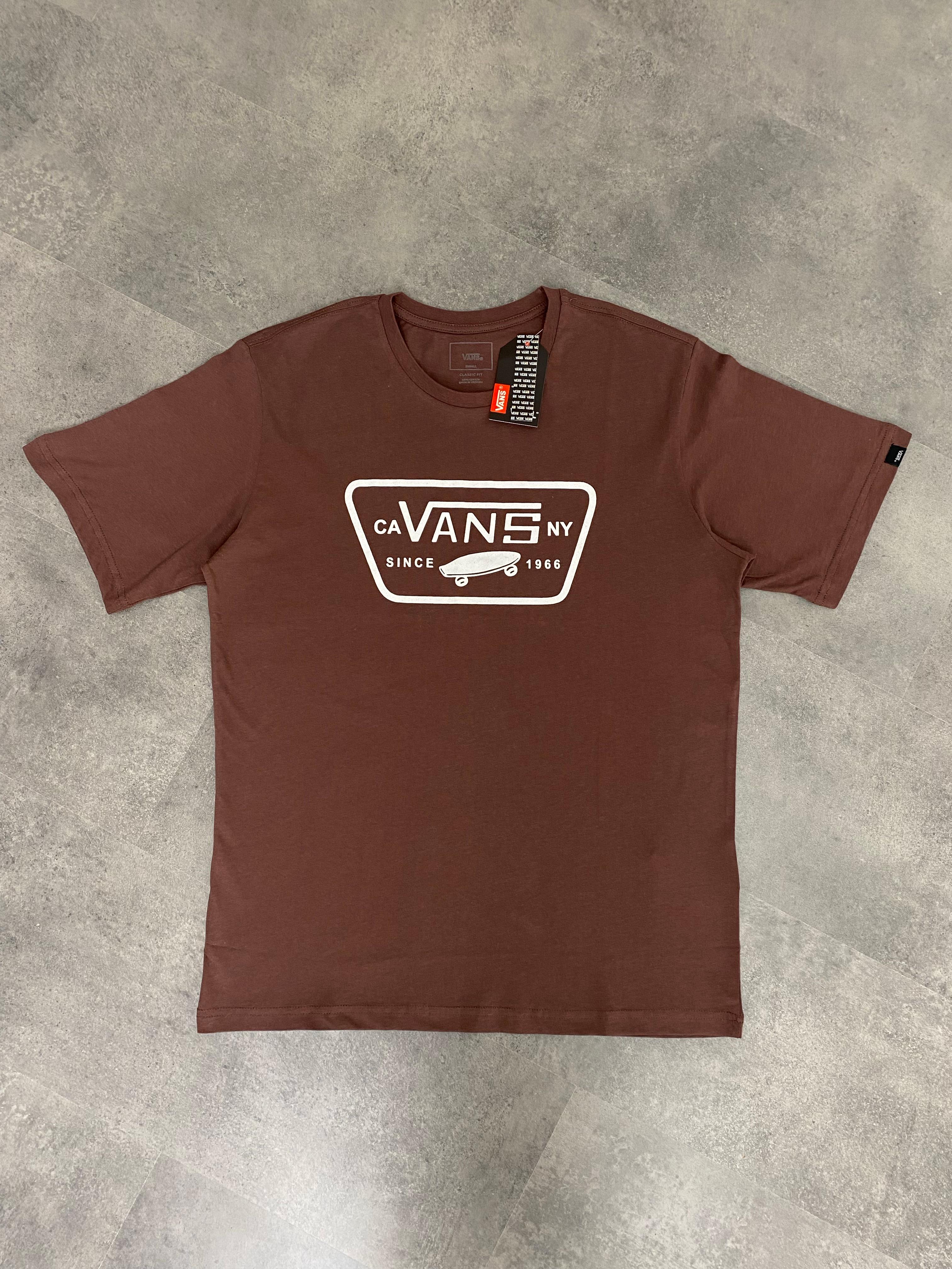 Yeni Sezon Skateboard Logo Print T-shirt - KAHVERENGİ