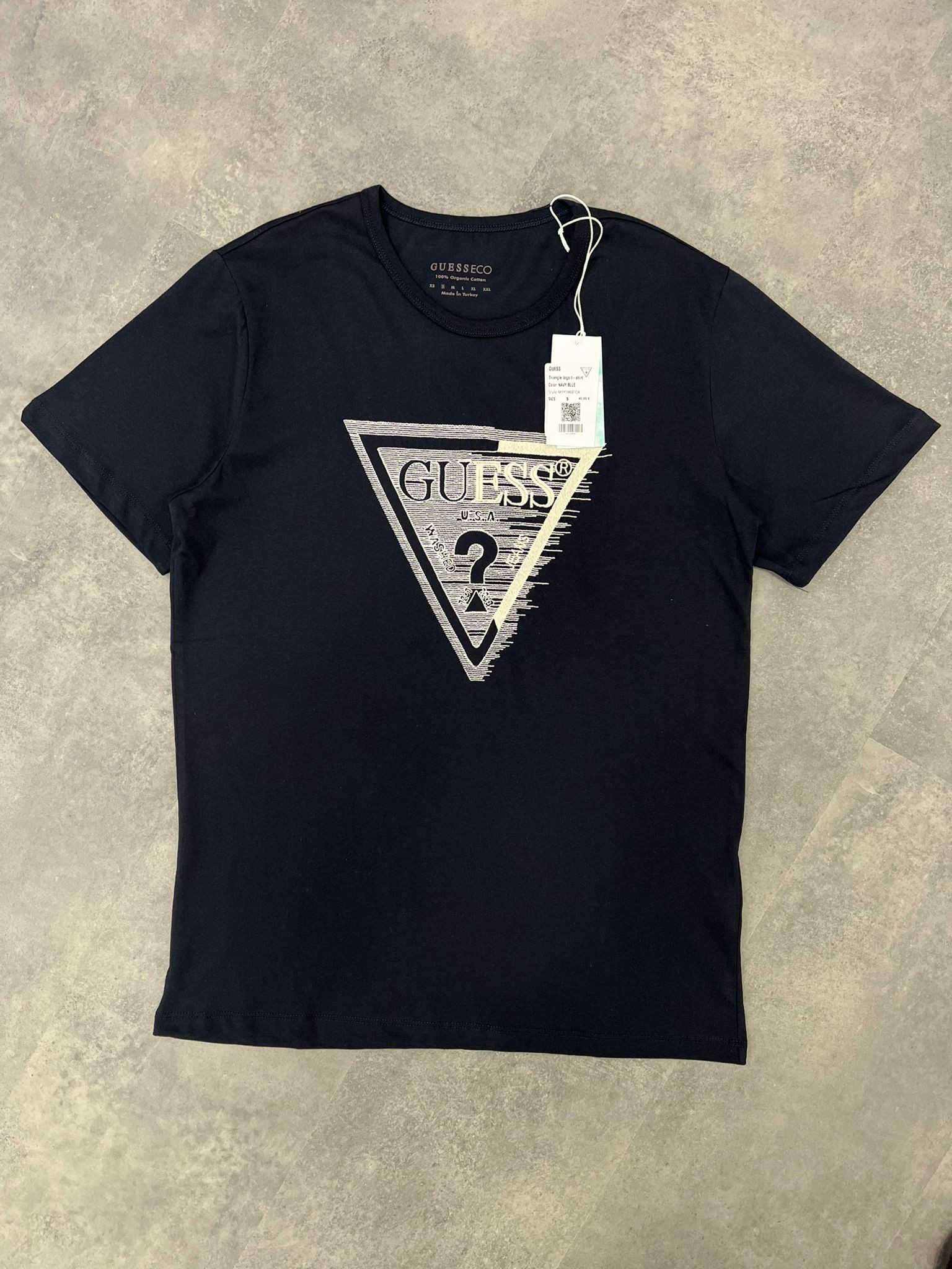 Yeni Sezon Usa Washed Jeans  Navy Blue T-shirt