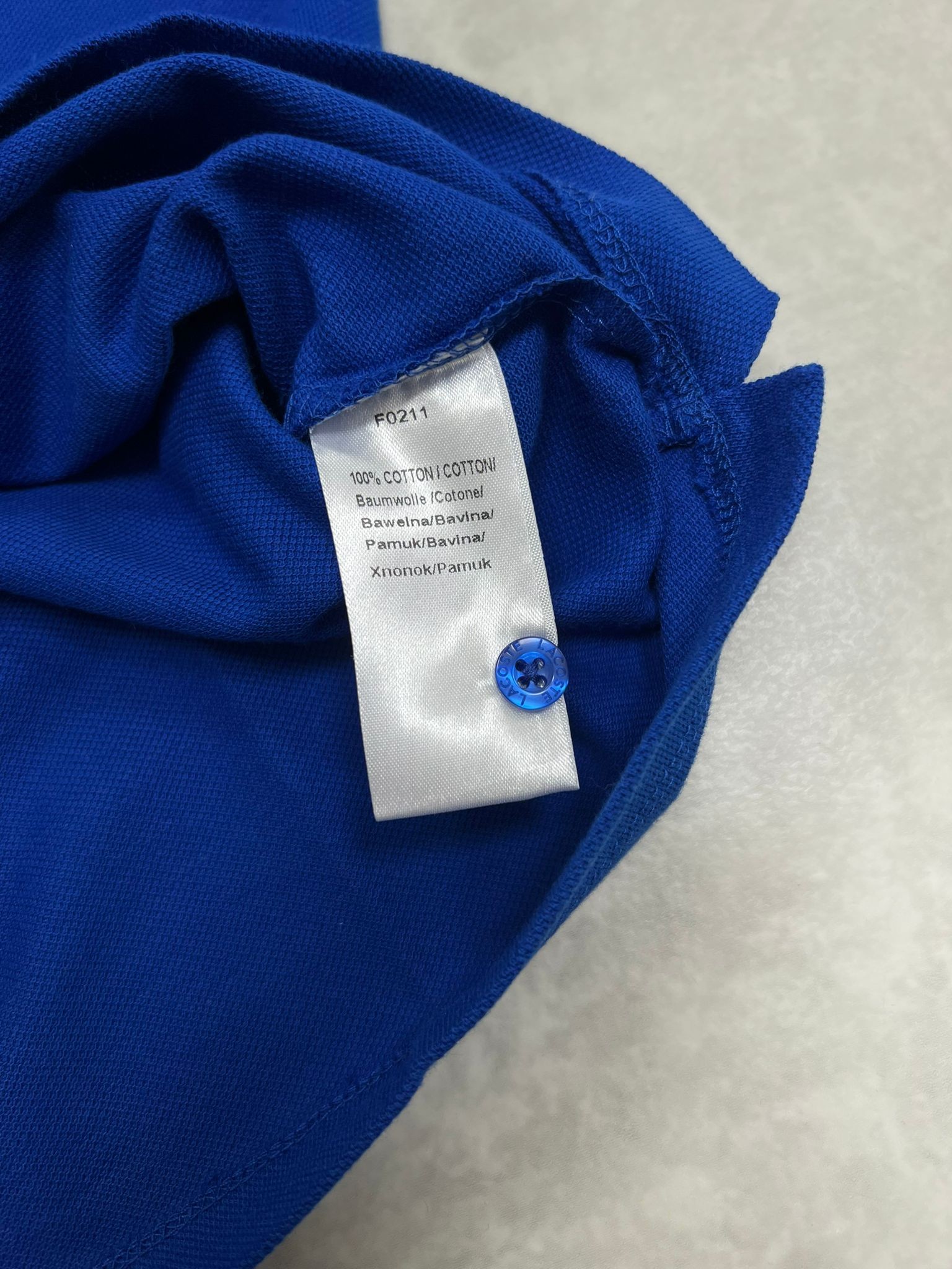 Classic Patch Mini Logo Polo Yaka  Blue T-shirt