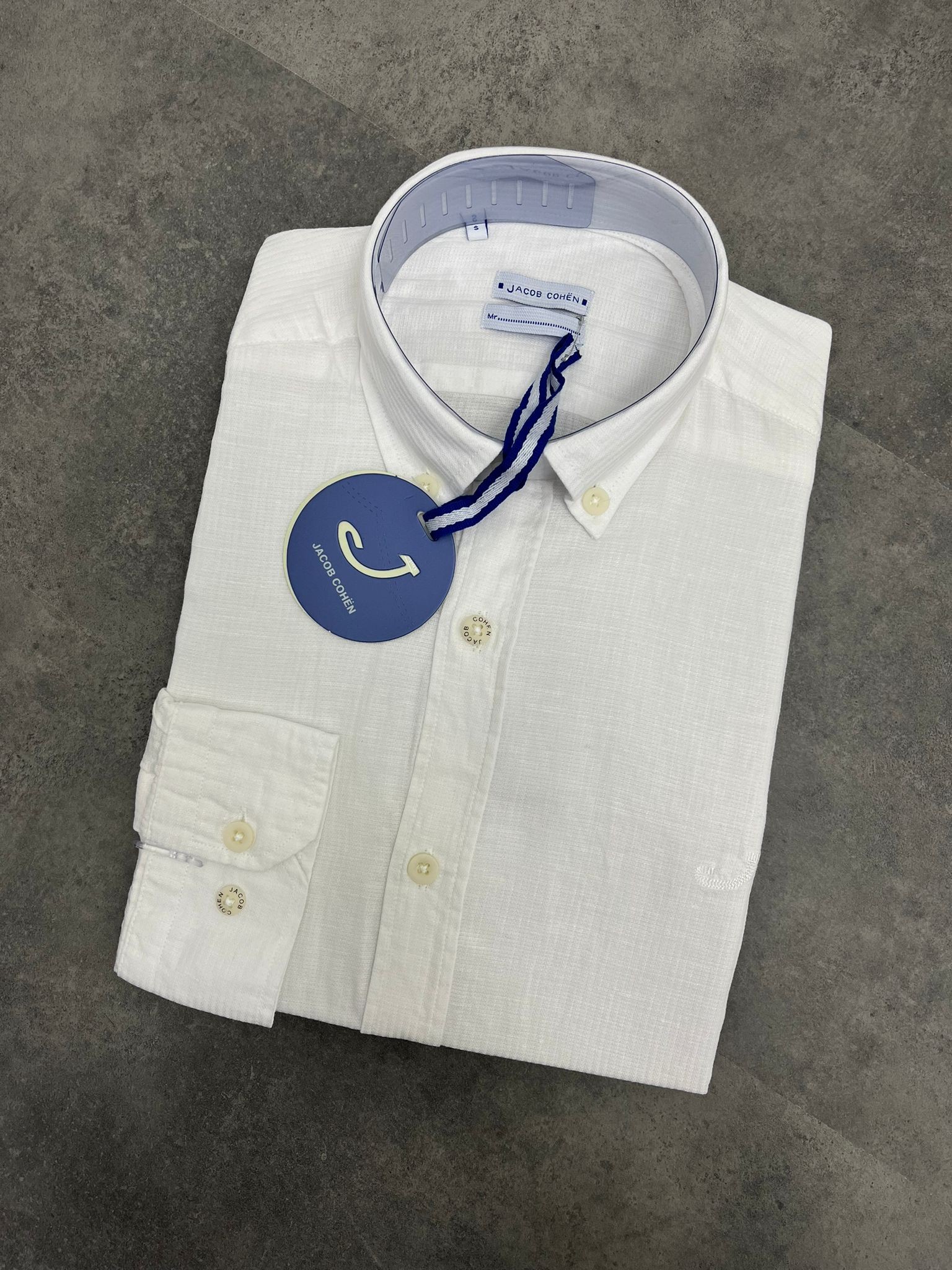 Yeni Sezon Basic Classic  White Extra Regular Keten Gömlek
