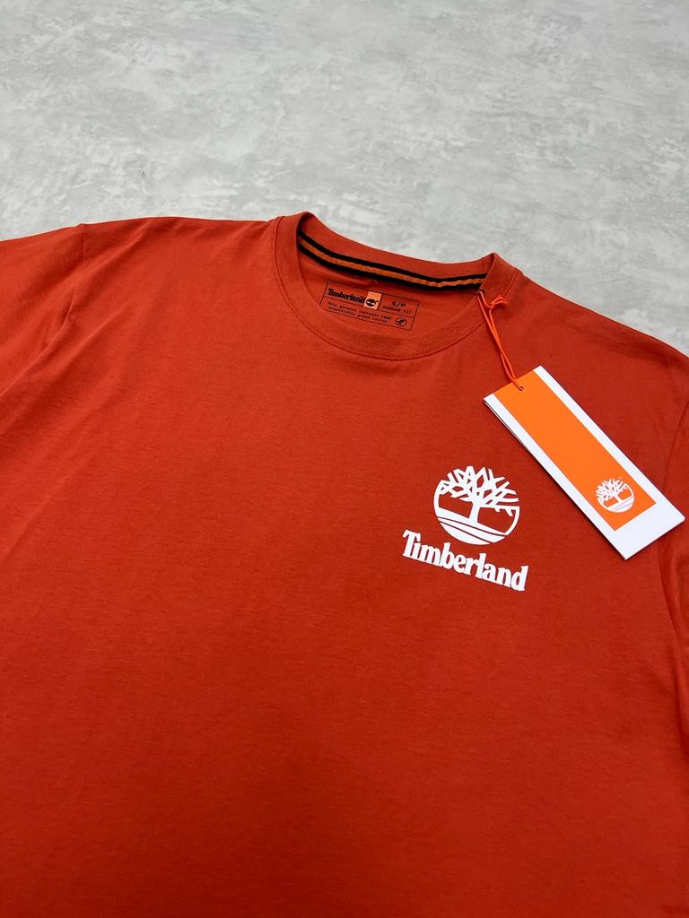 Back To Mid Logo Print Orange T-shirt